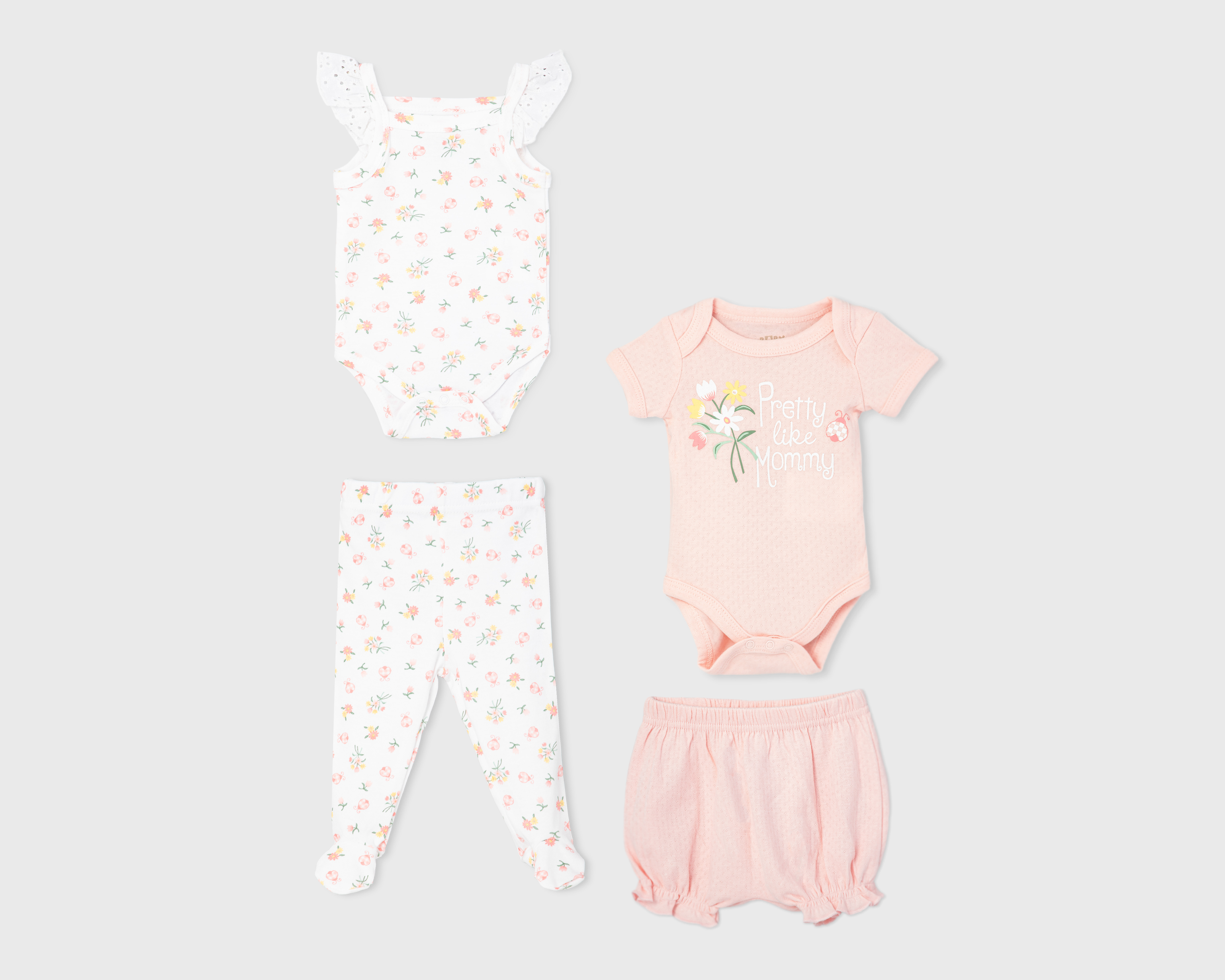 Foto 1 | Foto 1 | Conjuntos para Bebé Niña Bam-Bu Estampados 4 Piezas