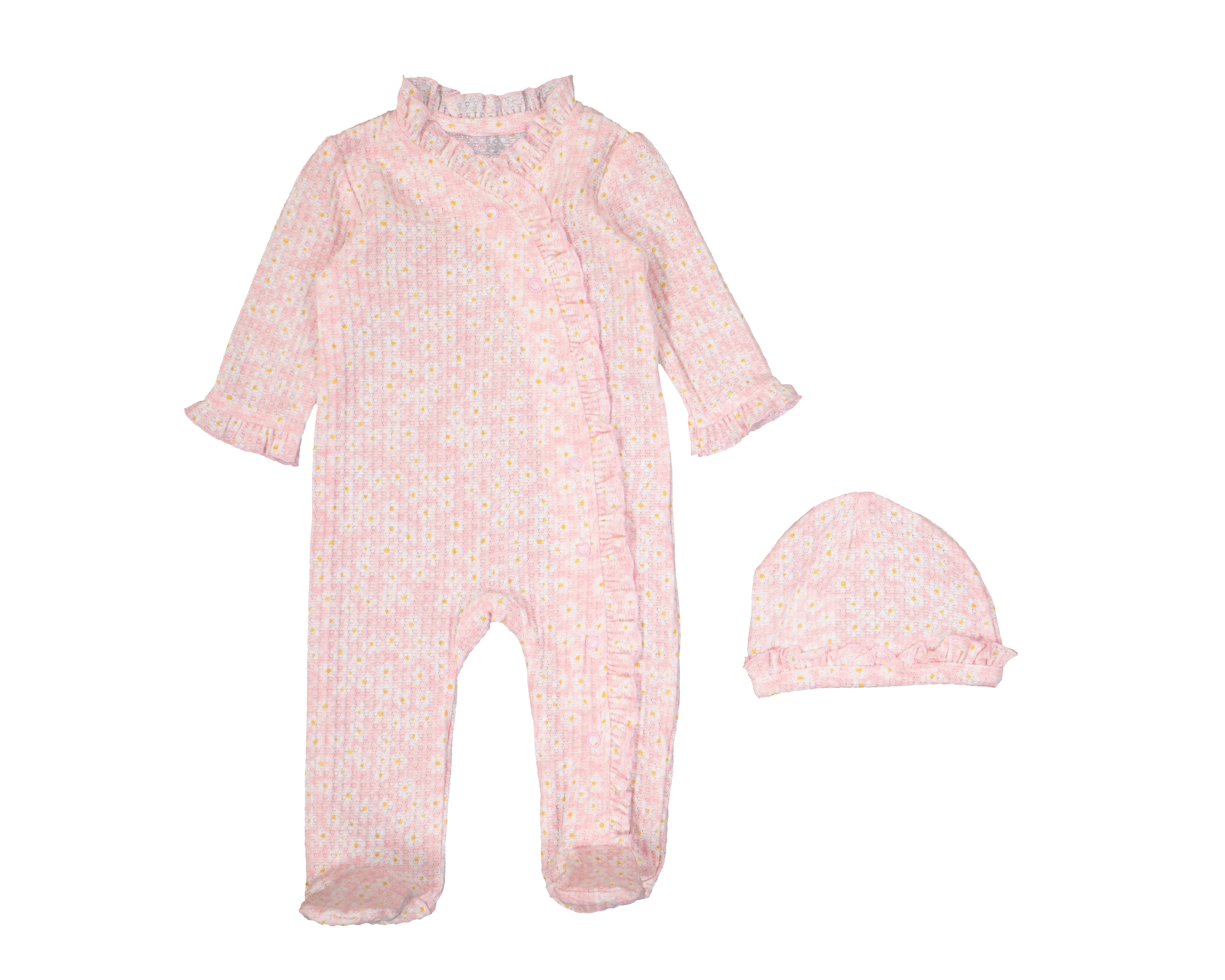 Foto 2 pulgar | Foto 1 | Mameluco para Bebé Niña Bam-Bu con Gorro