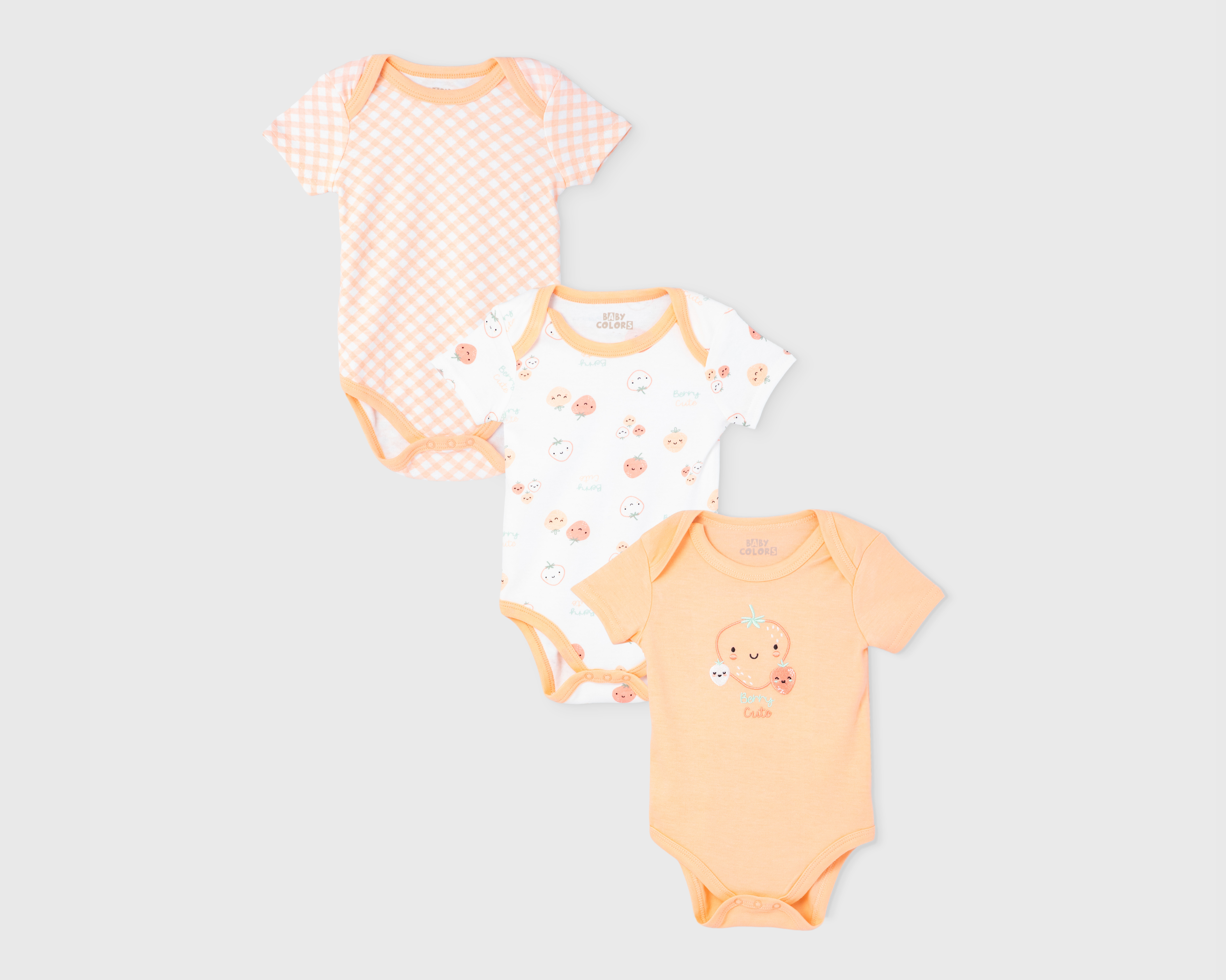 Foto 2 pulgar | Foto 1 | Pañalero para Bebé Niña Manga Corta 3 Piezas