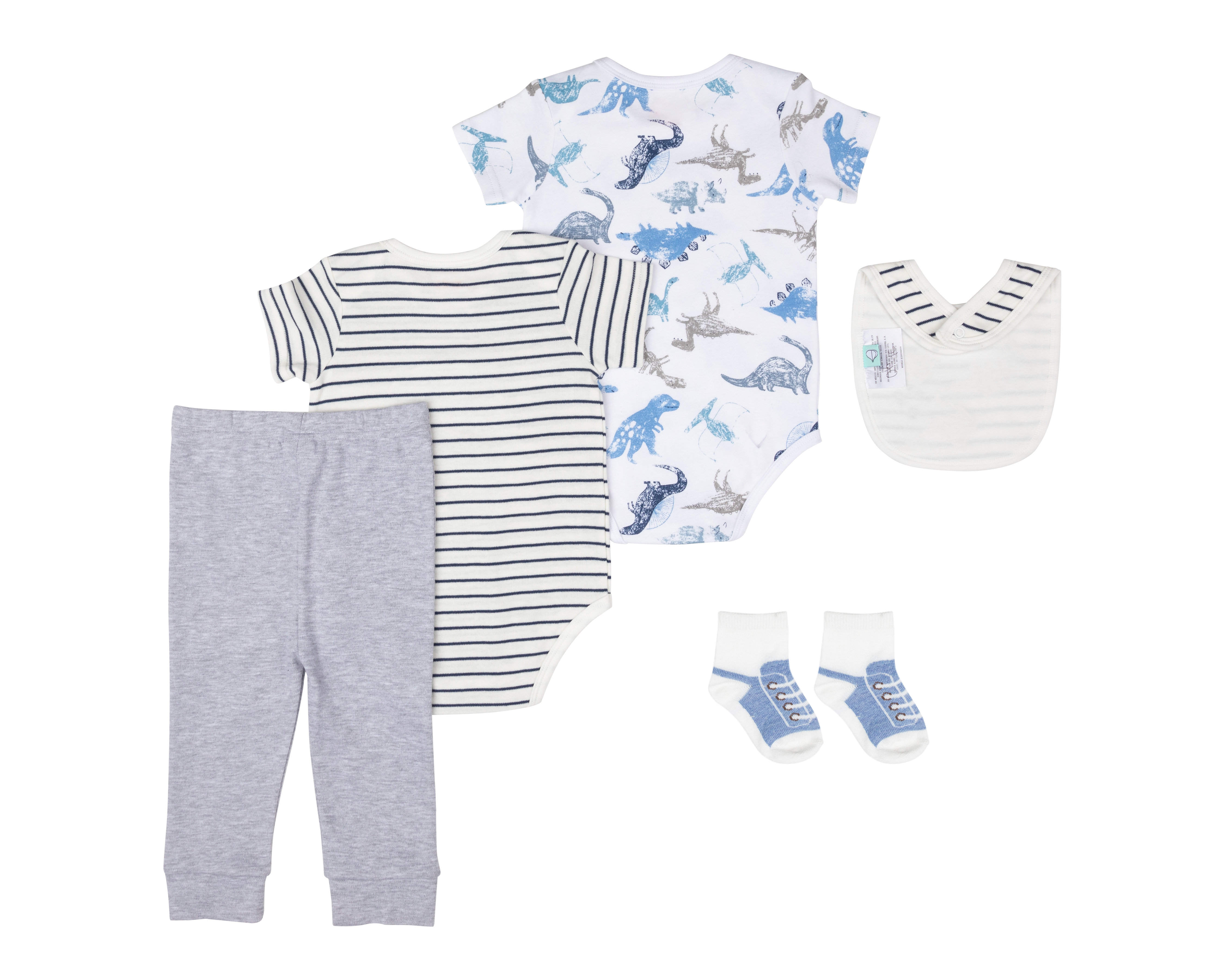 Foto 3 pulgar | Foto 2 | Pañalero y Pantalón Baby Colors para Bebé Niño 5 Piezas