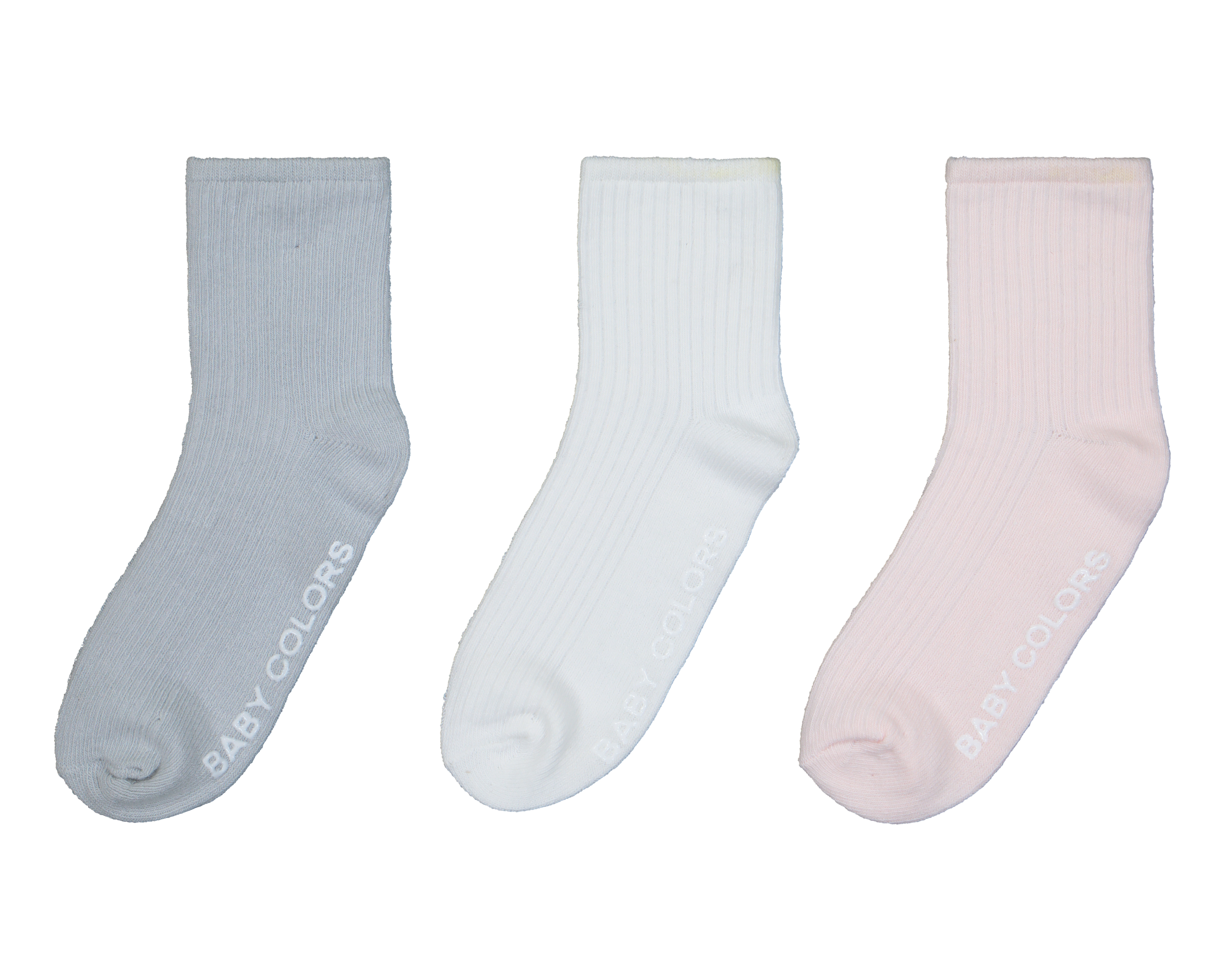 Calcetas Baby Colors para Bebé Niña 3 Pares