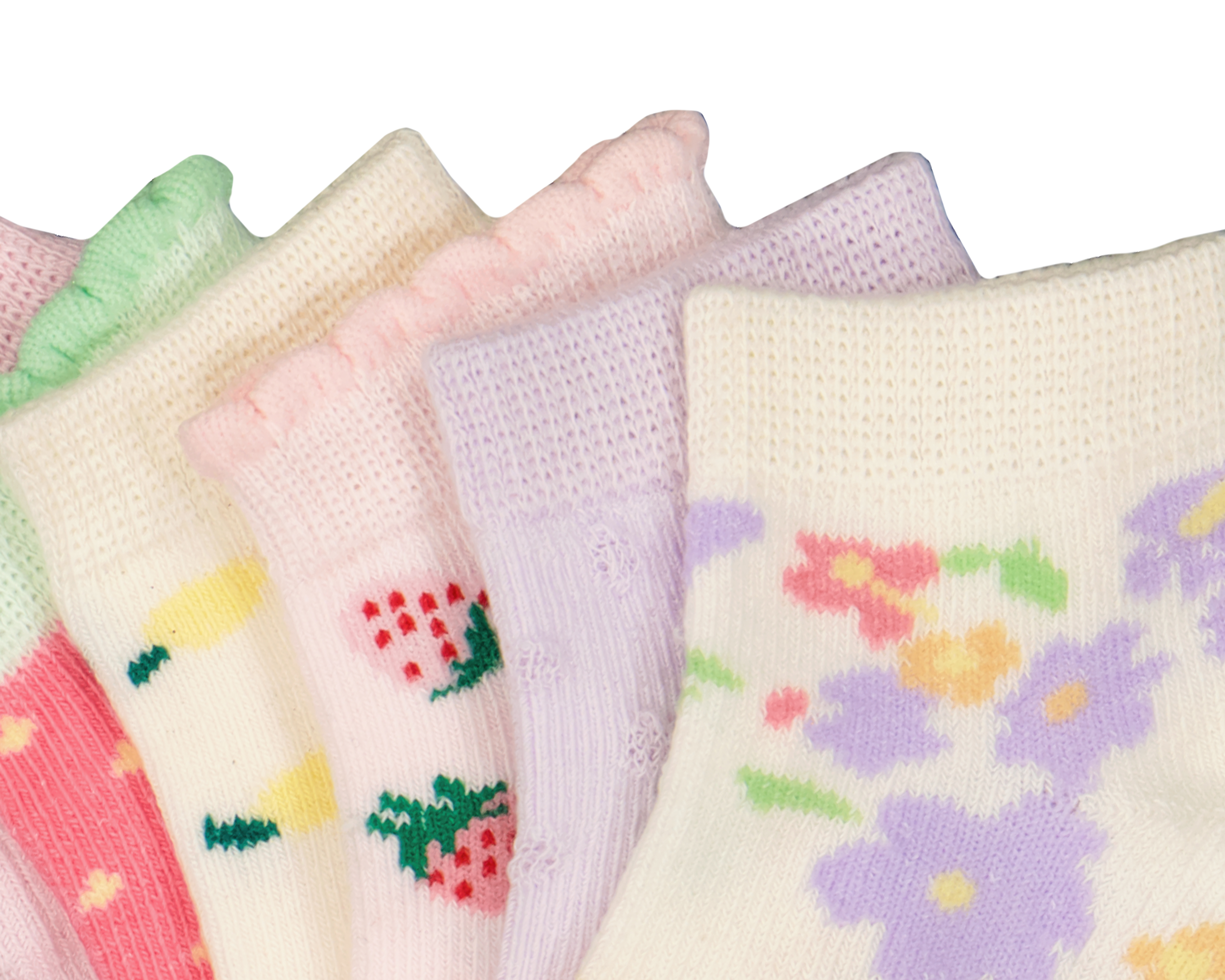 Foto 3 pulgar | Foto 2 | Calcetas Baby Colors Antiderrapantes para Bebé Niña 6 Pares