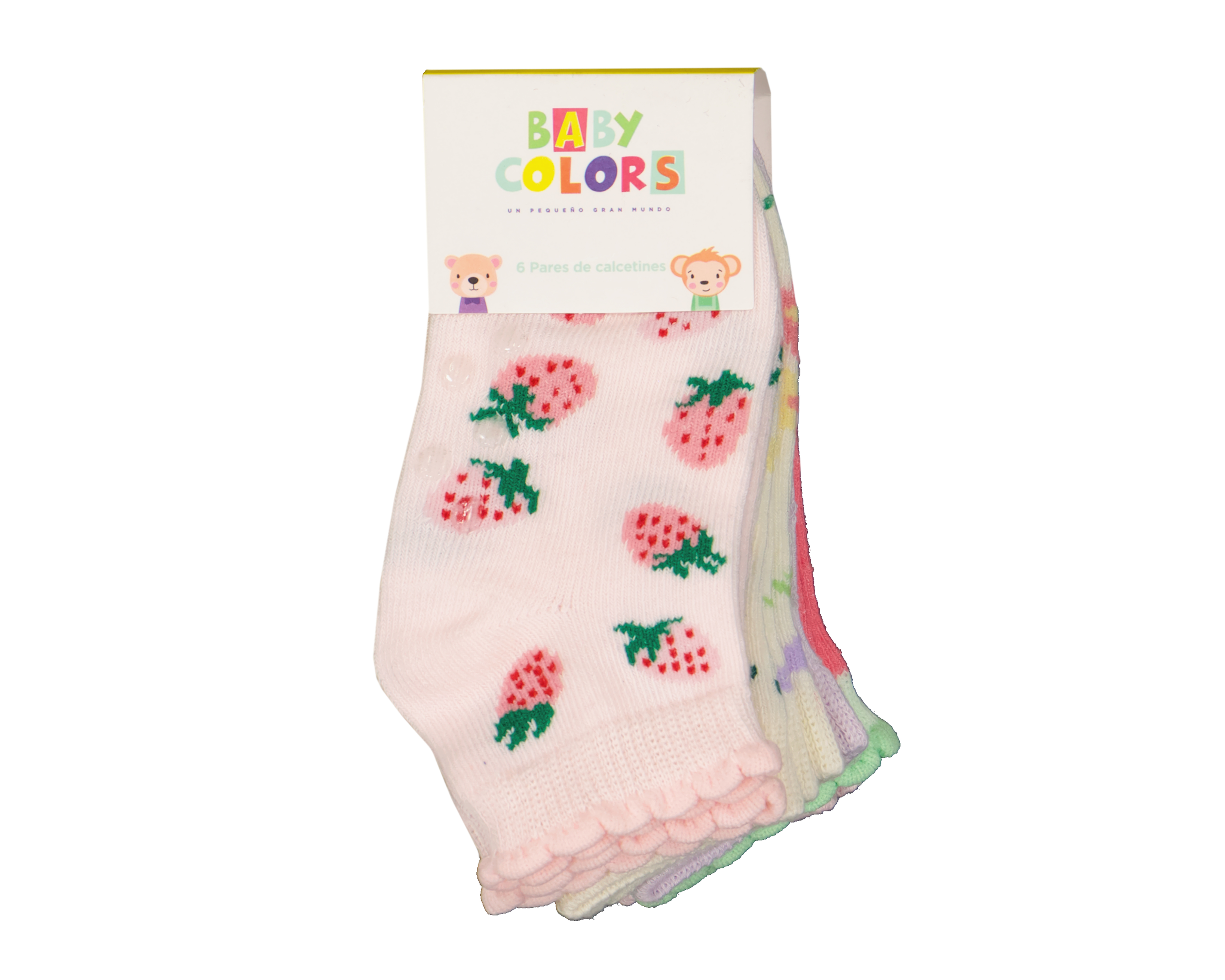 Foto 3 | Foto 3 | Calcetas Baby Colors Antiderrapantes para Bebé Niña 6 Pares