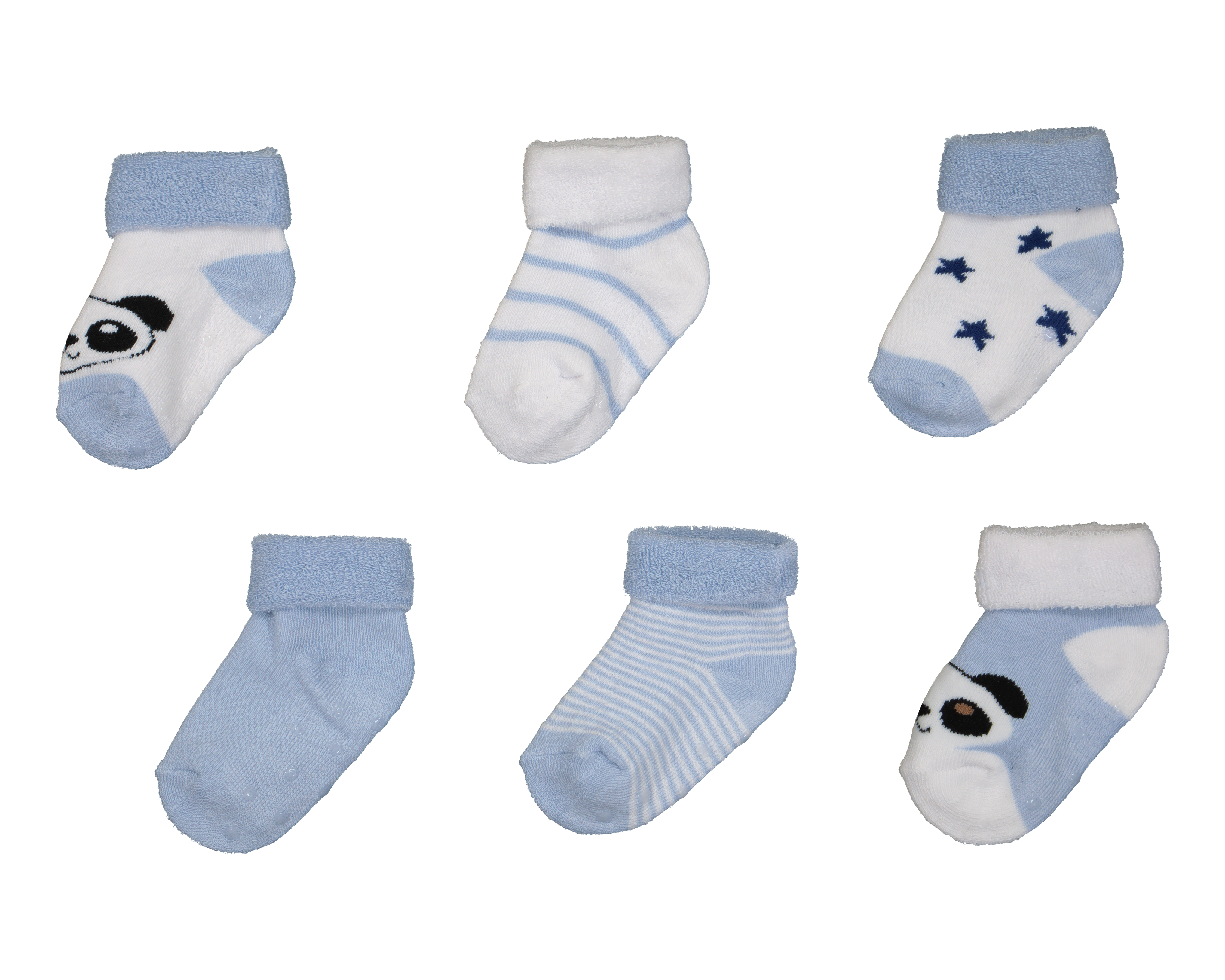 Foto 2 pulgar | Foto 1 | Calcetas Baby Colors Gruesas para Bebé Niño 6 Pares
