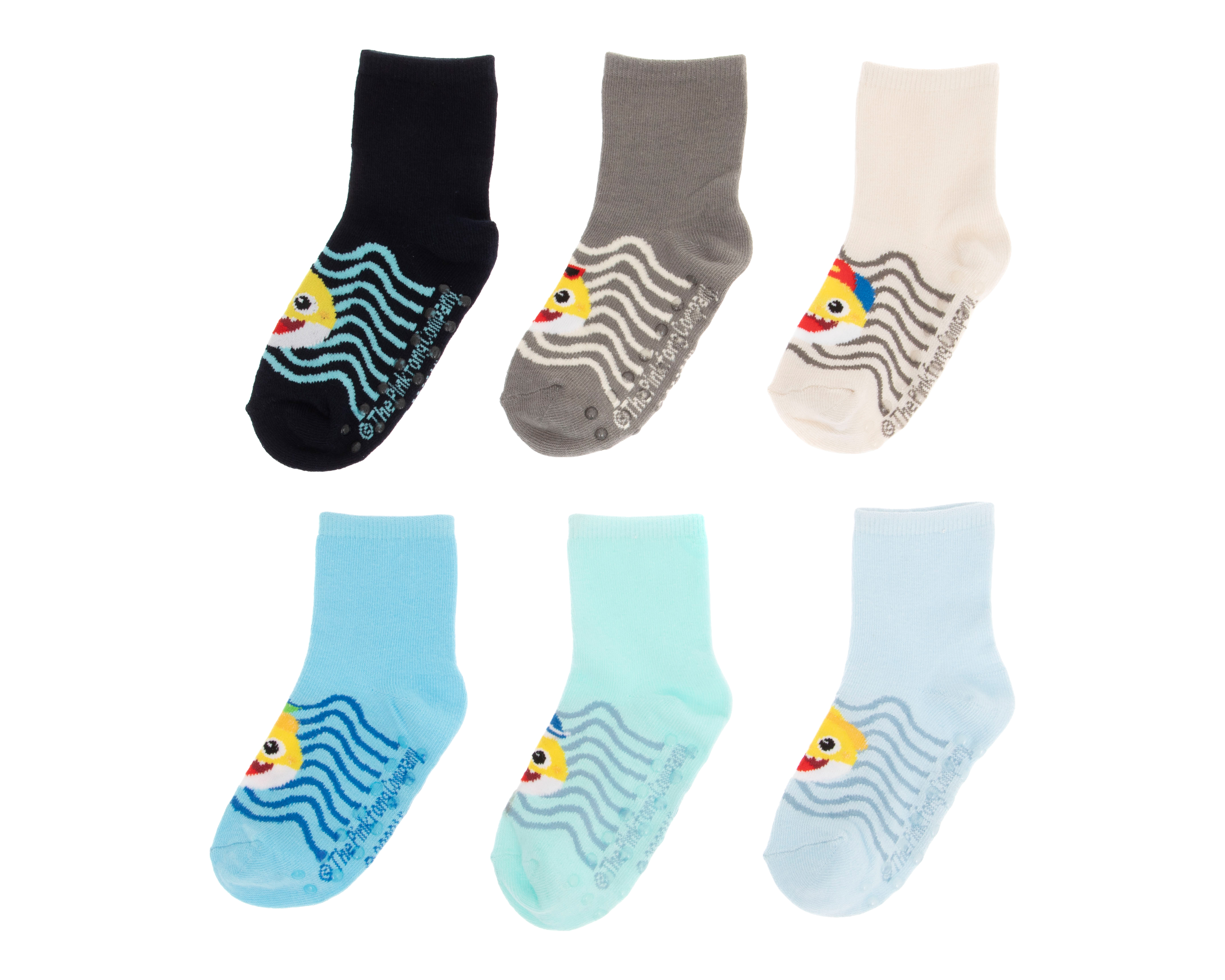 Foto 2 pulgar | Foto 1 | Calcetas para Bebé Baby Shark 6 Pares