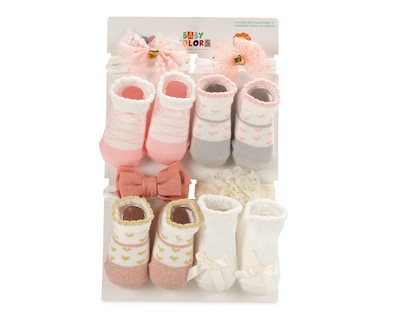 Foto 1 | Foto 1 | Tiara y Calcetas Baby Colors para Bebé Niña 8 Piezas
