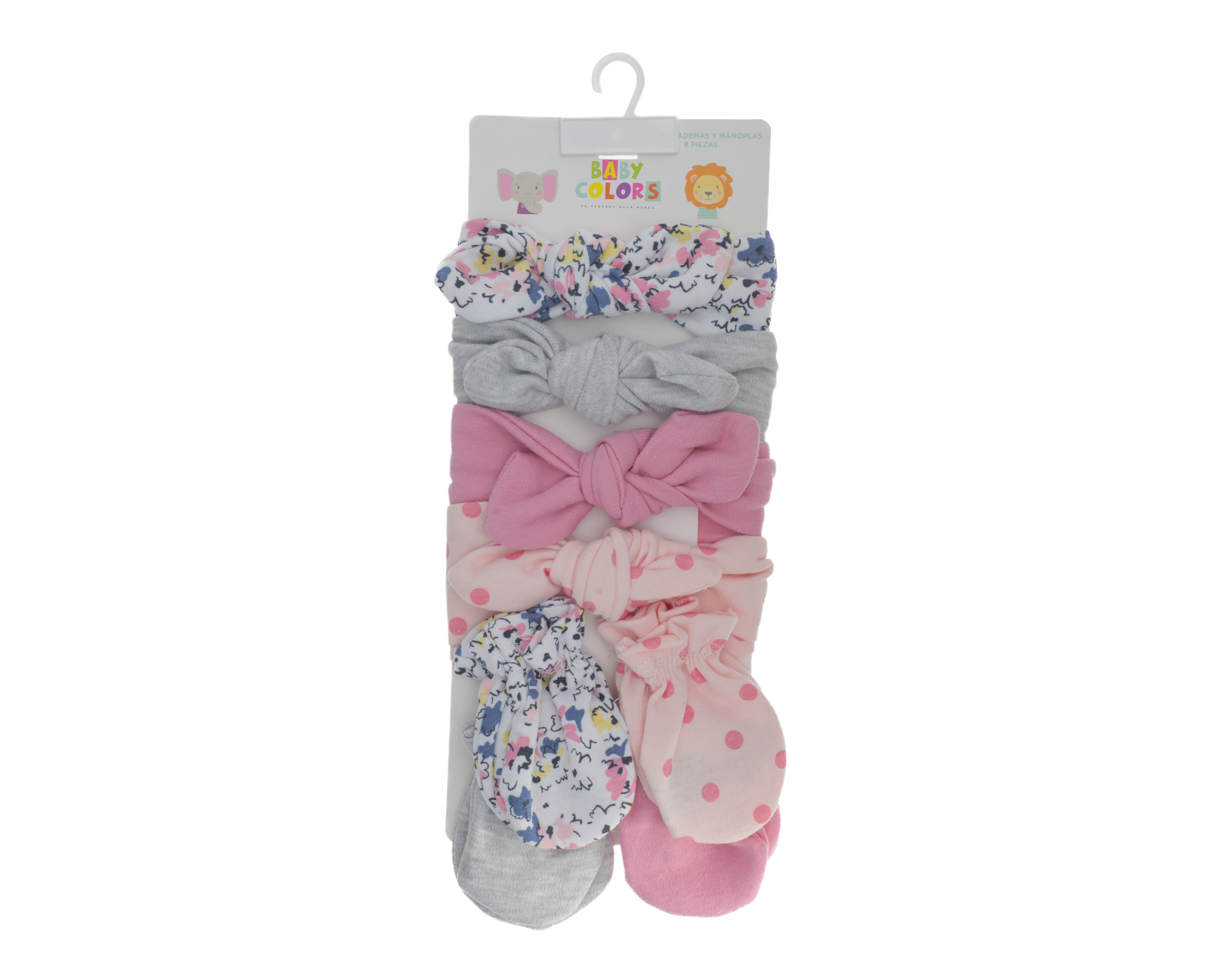 Foto 5 | Foto 5 | Diadema y Guantes Baby Colors para Bebé Niña 8 Piezas