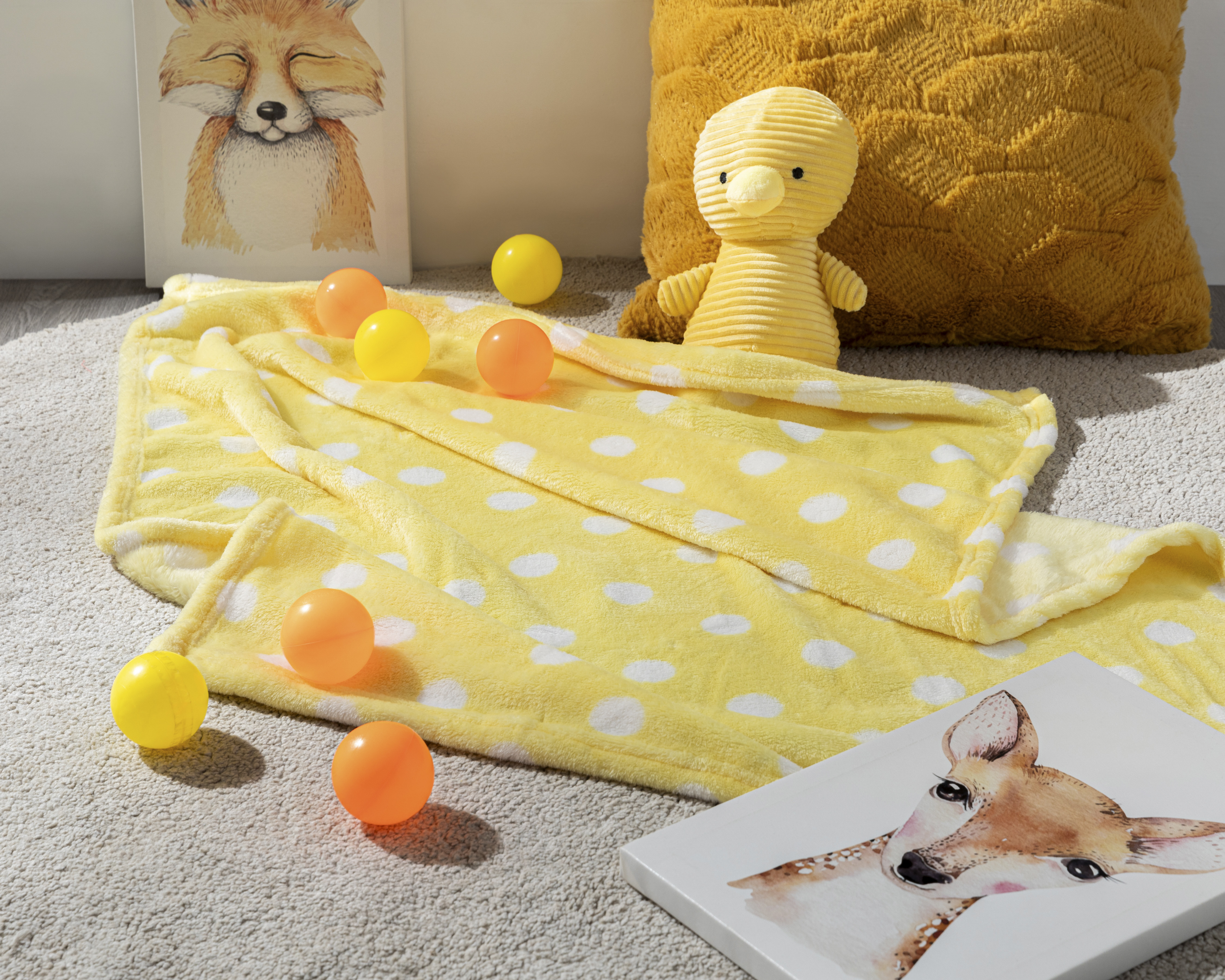 Foto 2 pulgar | Foto 1 | Cobertor y Peluche Baby Colors para Bebé 2 Piezas