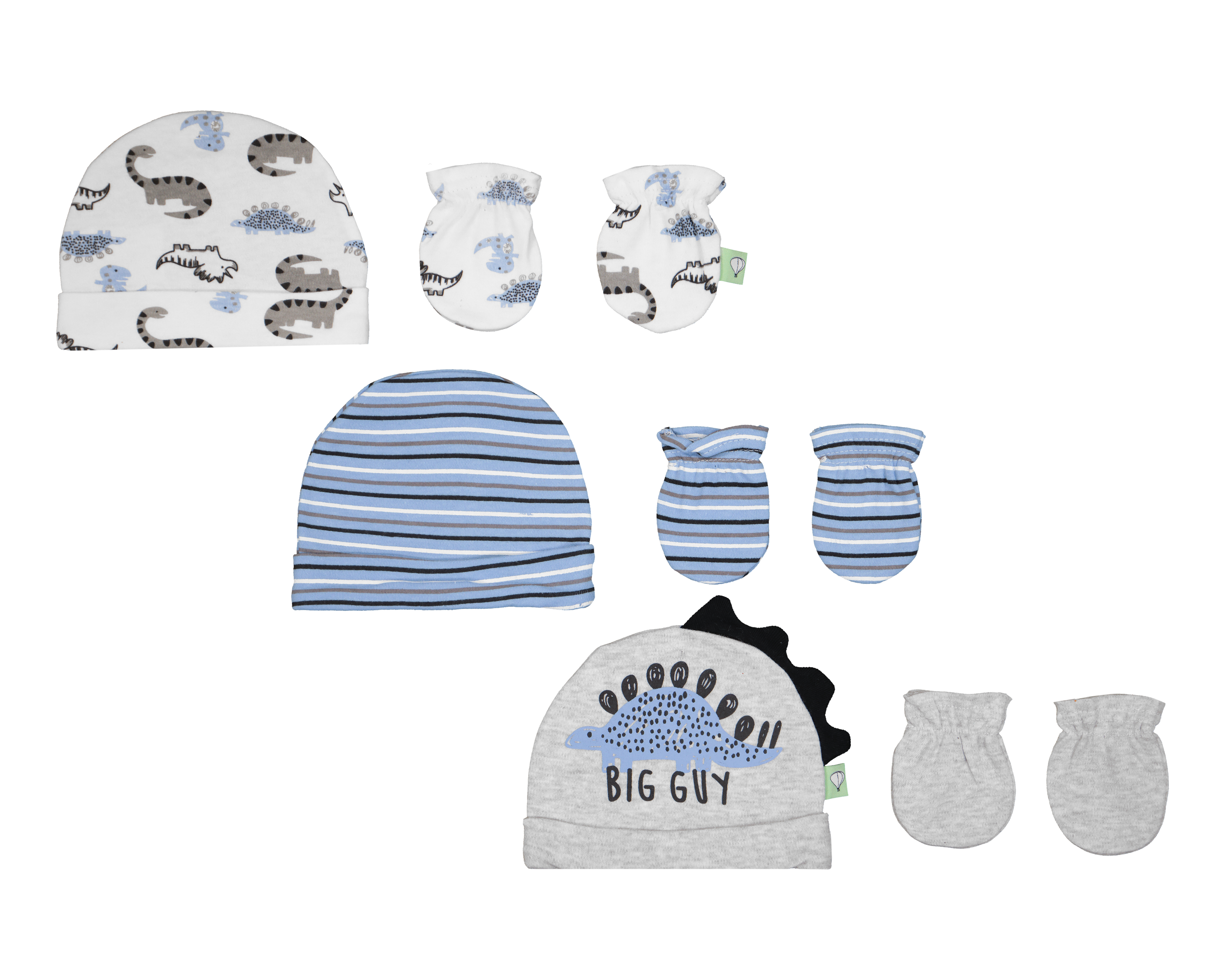 Gorro y Guantes Baby Colors para Bebé Niño 6 Piezas