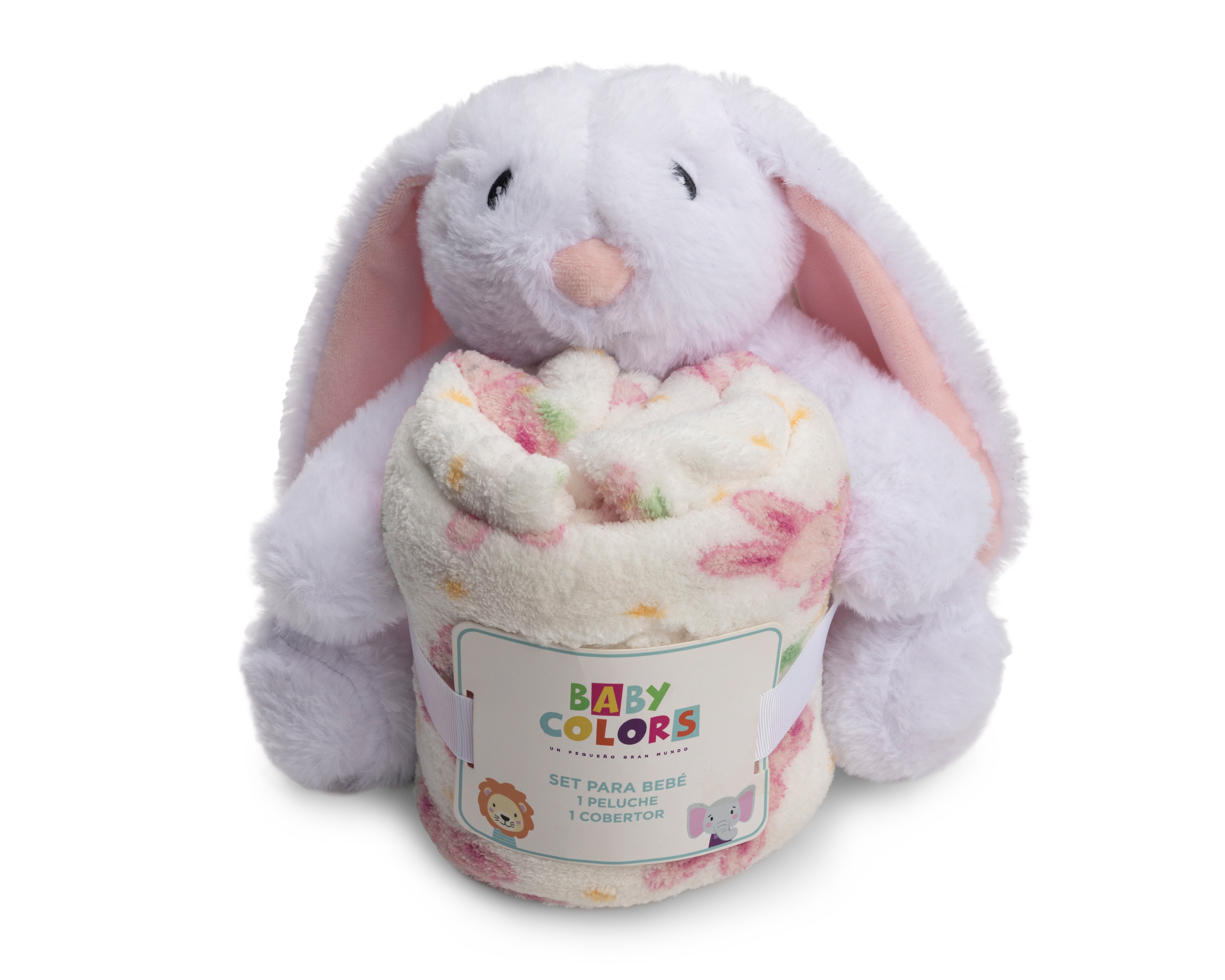 Foto 1 | Foto 1 | Cobertor y Peluche Baby Colors para Bebé 2 Piezas