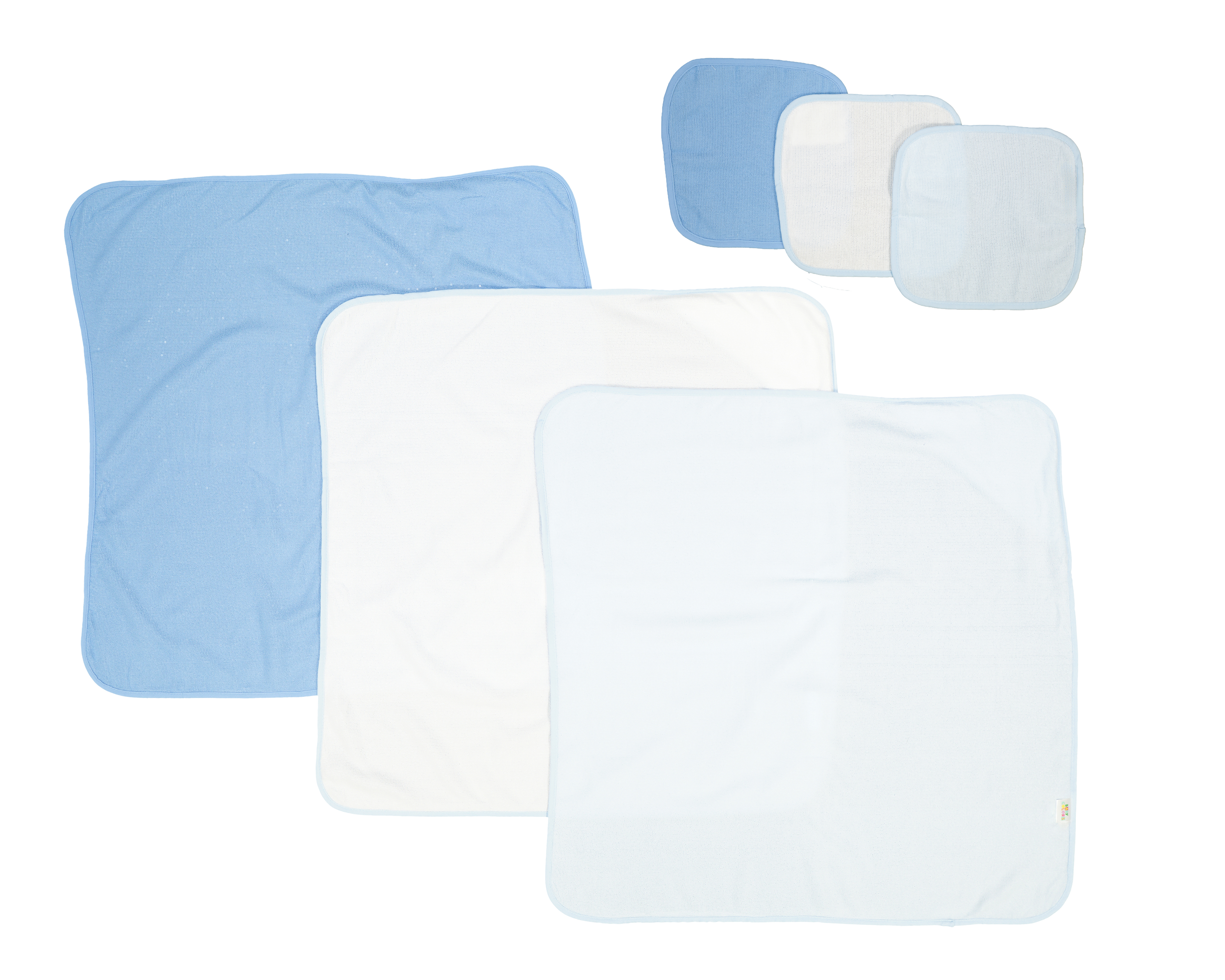 Foto 2 | Foto 2 | Toallas con Gorro y Faciales Baby Colors para Bebé Niño 6 Piezas