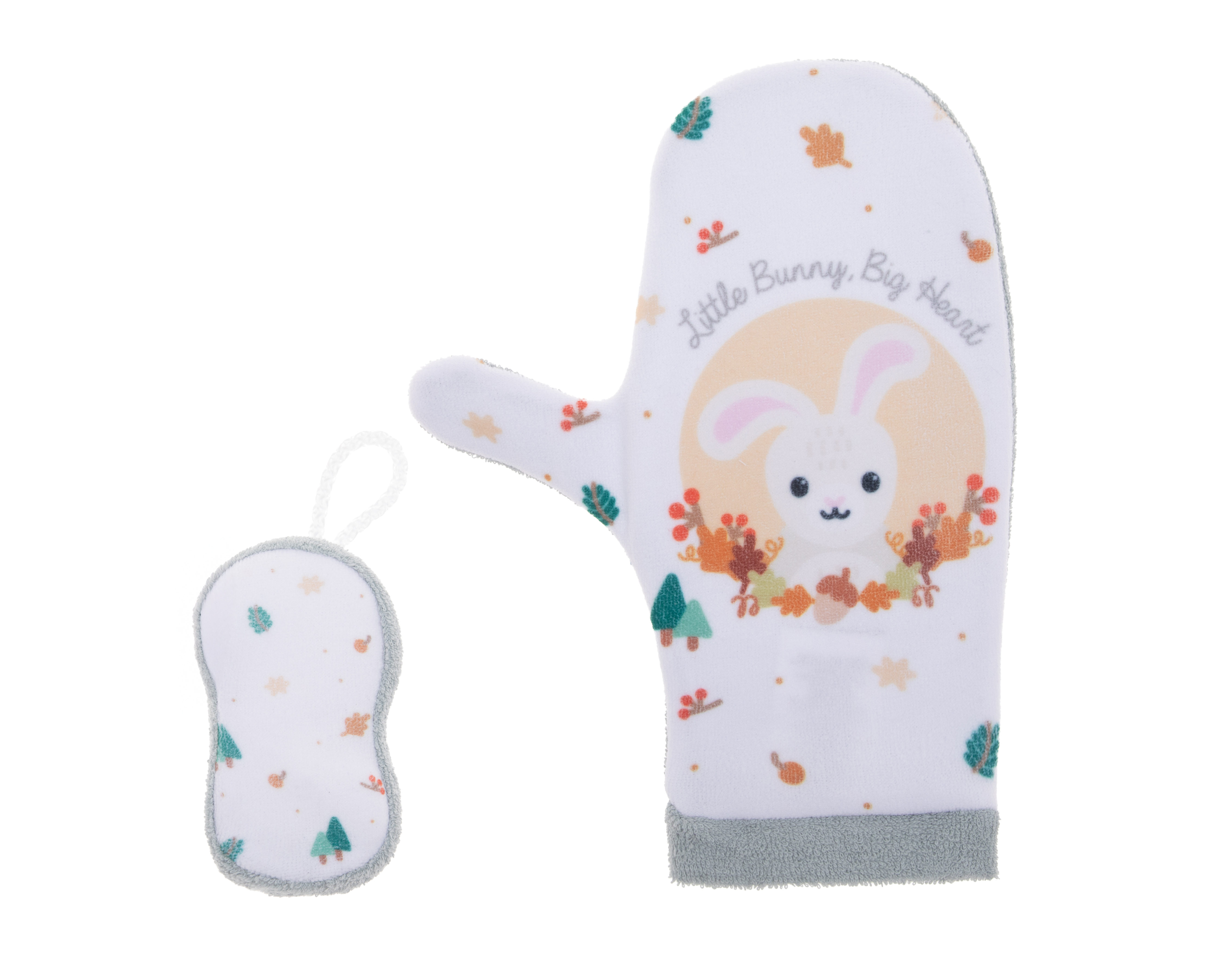 Foto 2 pulgar | Foto 1 | Guante y Esponja de Baño para Bebé Baby Colors 2 Piezas