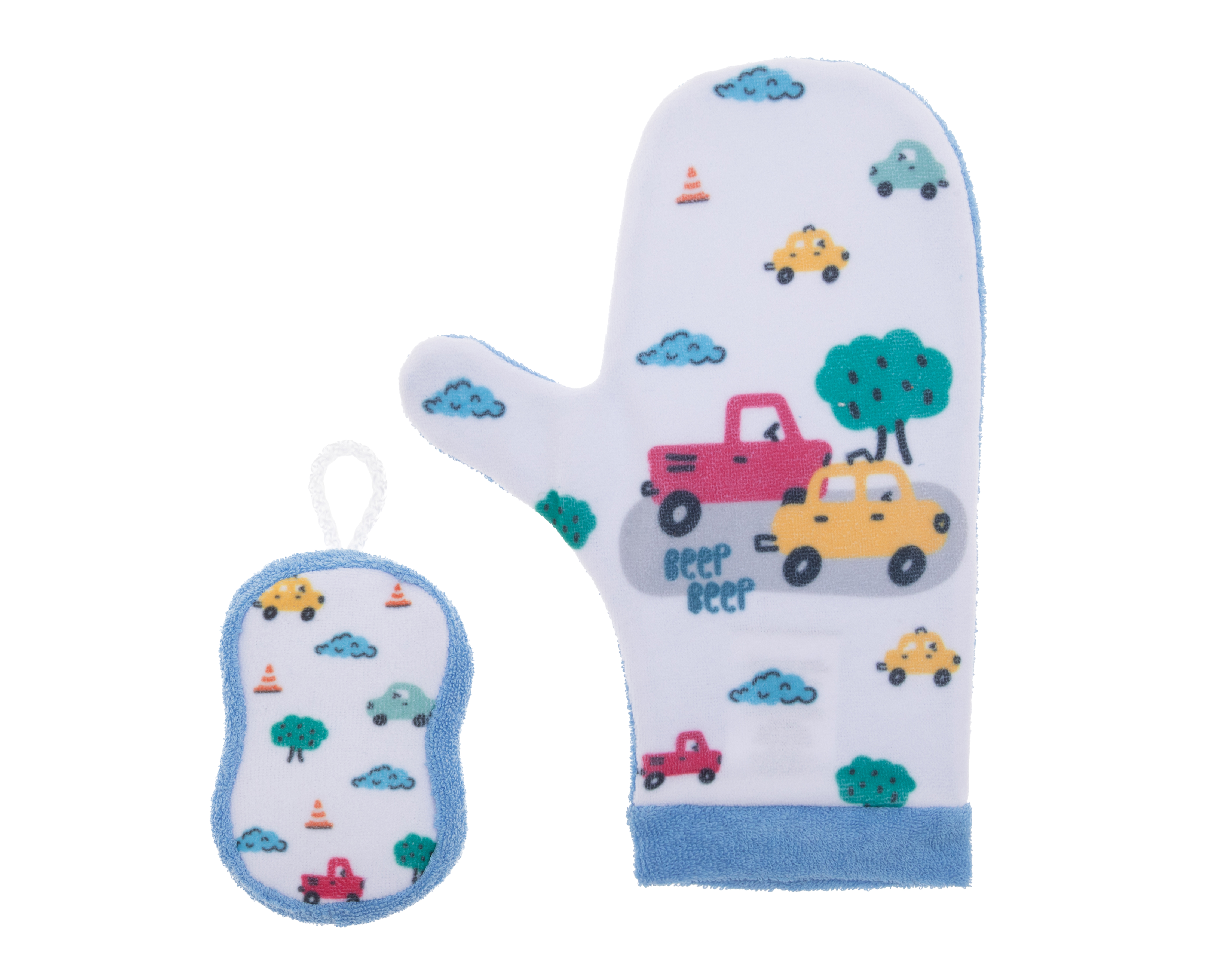 Foto 1 | Foto 1 | Guante y Esponja de Baño para Bebé Baby Colors 2 Piezas