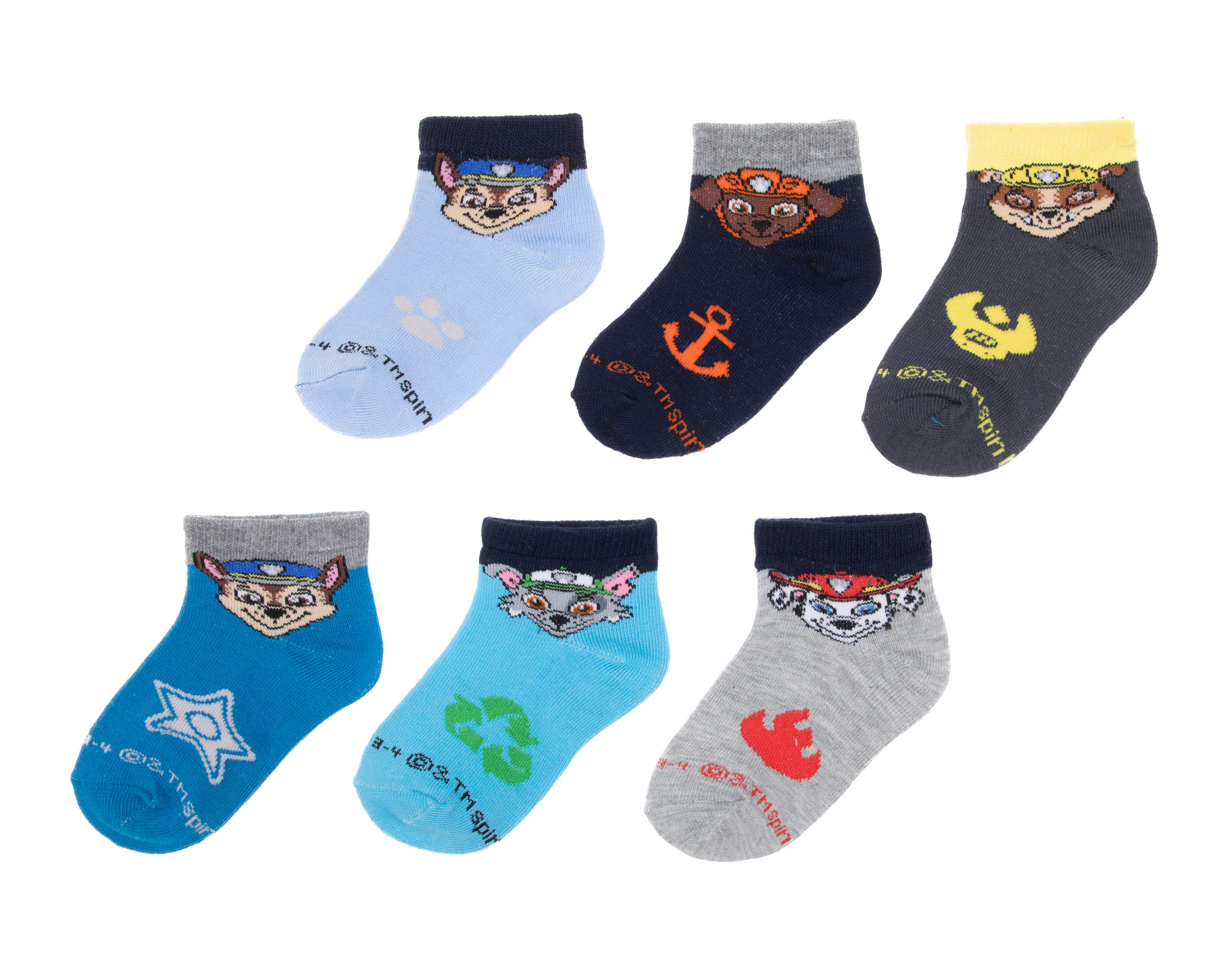 Calcetines para Bebé Niño Paw Patrol 6 Pares