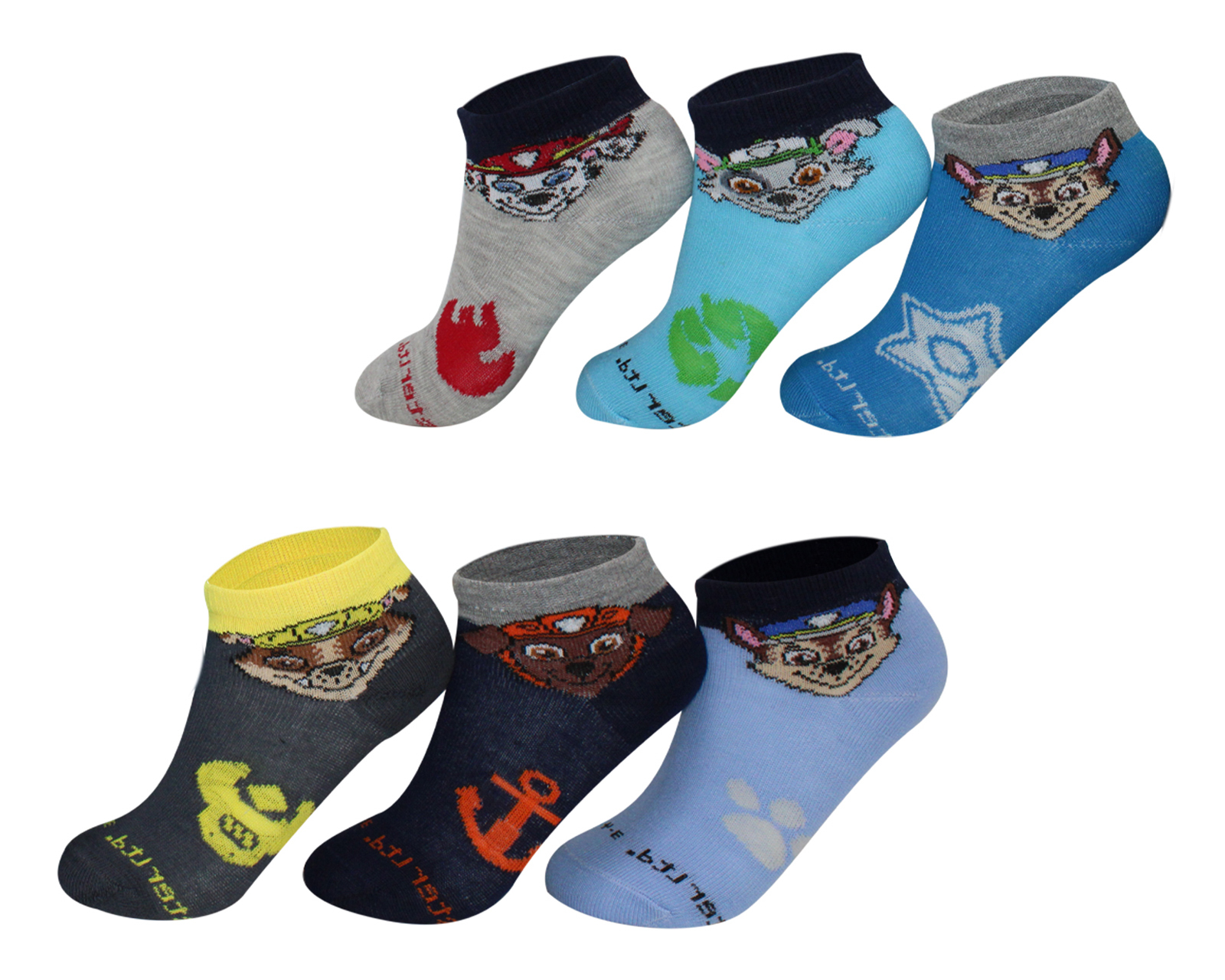 Foto 3 pulgar | Foto 2 | Calcetines para Bebé Niño Paw Patrol 6 Pares