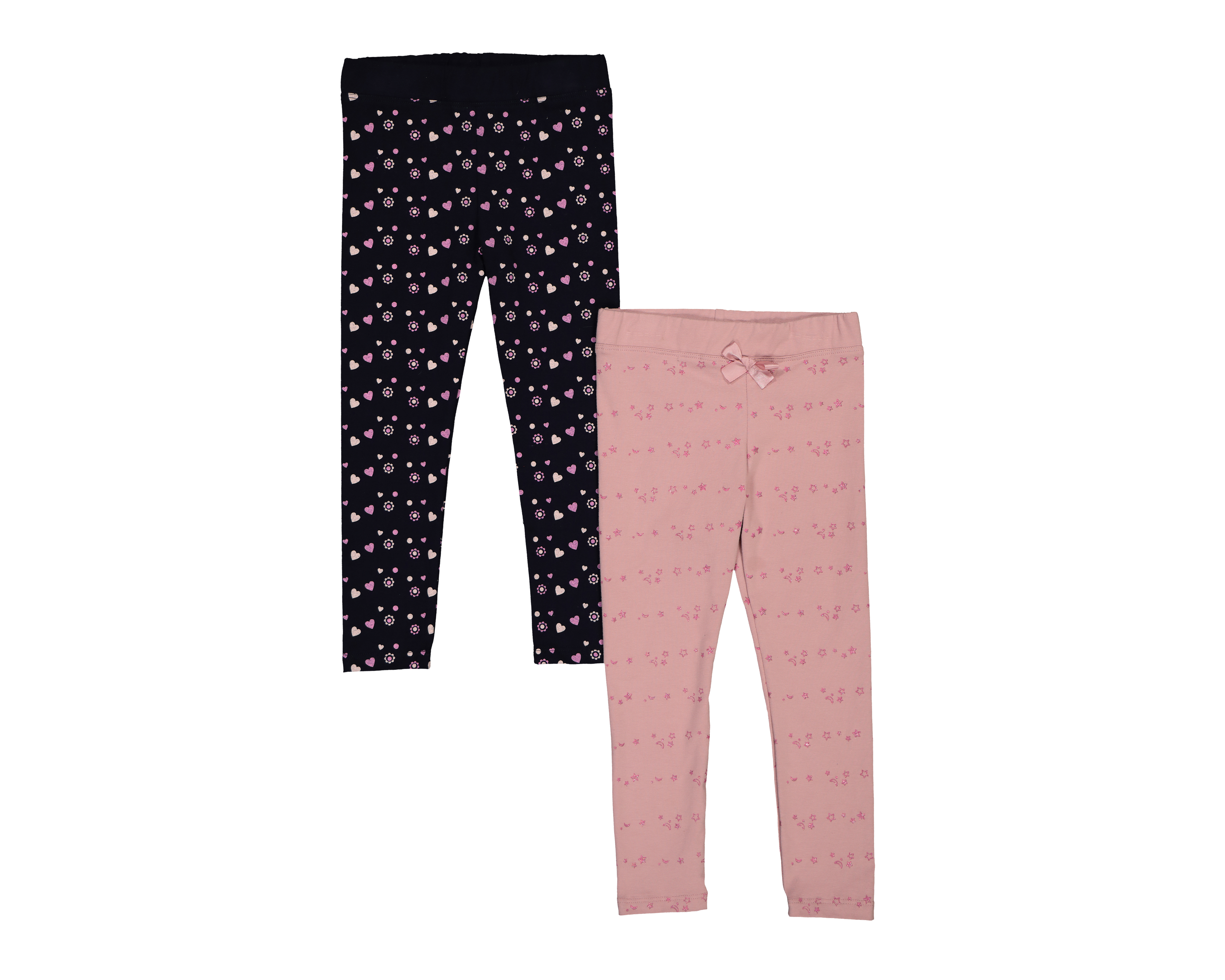 Foto 2 pulgar | Foto 1 | Leggings para Bebé Baby Colors Estampado 2 Piezas
