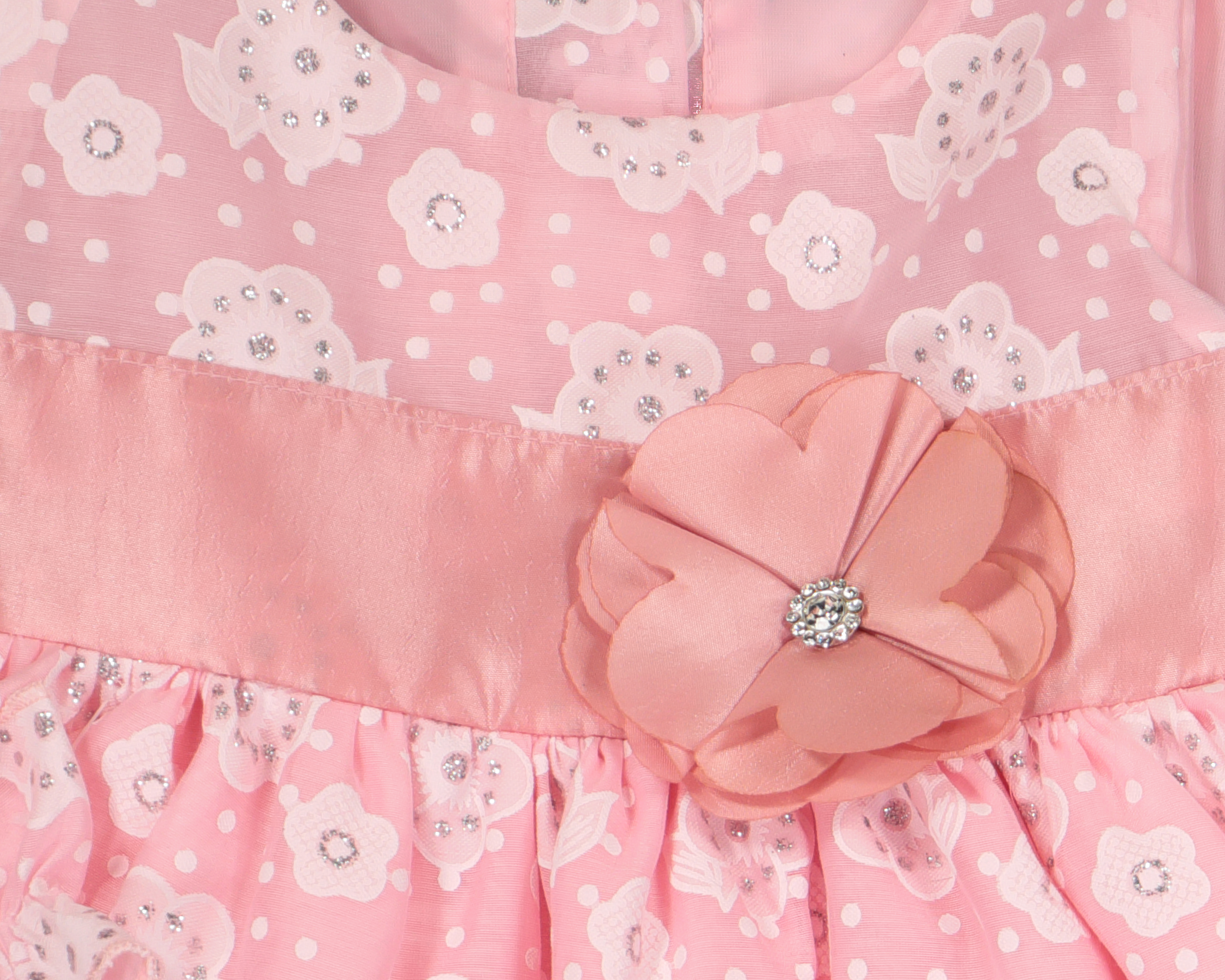 Foto 4 pulgar | Foto 3 | Vestido para Bebé Baby Colors Estampado 3 Piezas