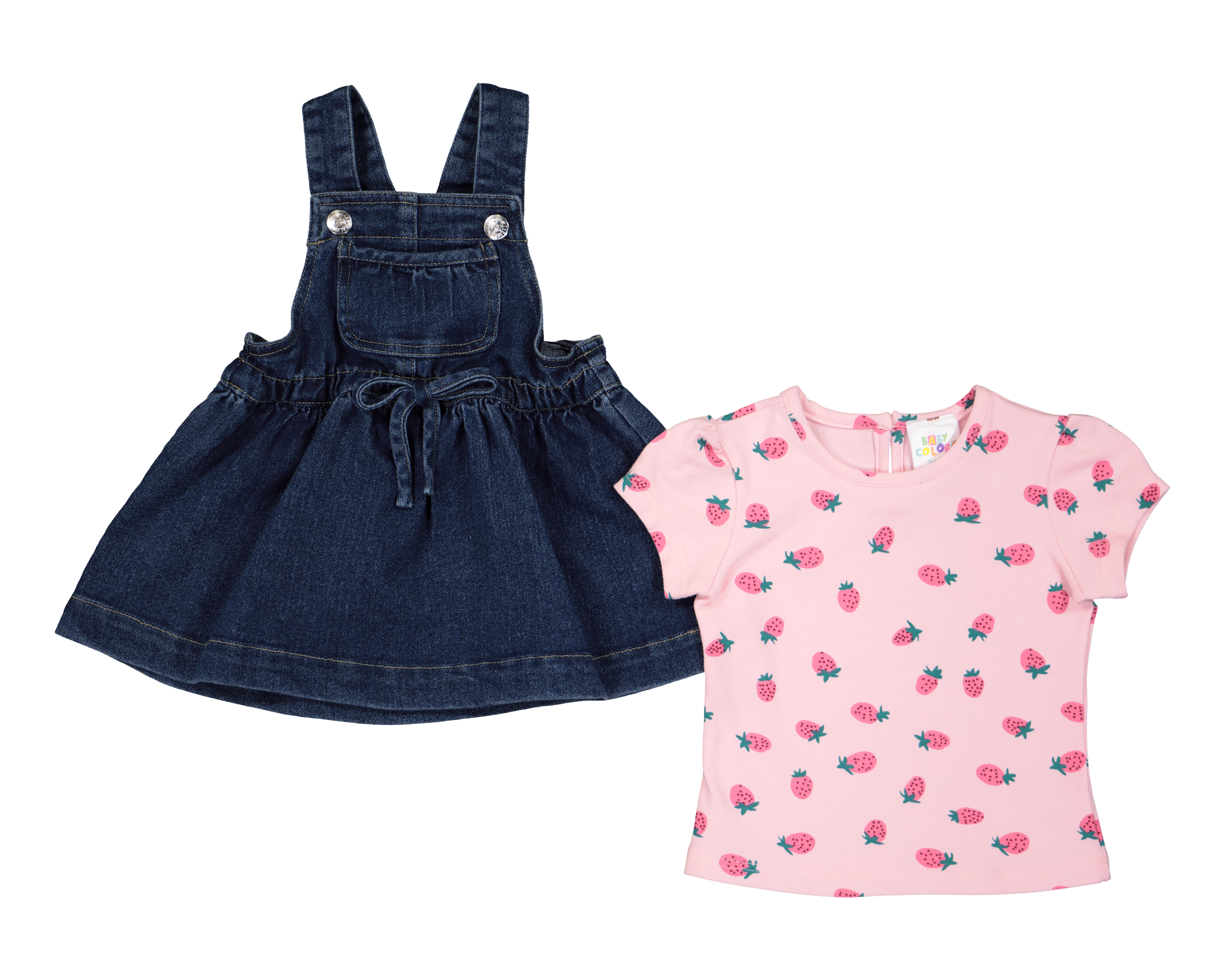 Vestido y Playera Baby Colors para Bebé Niña