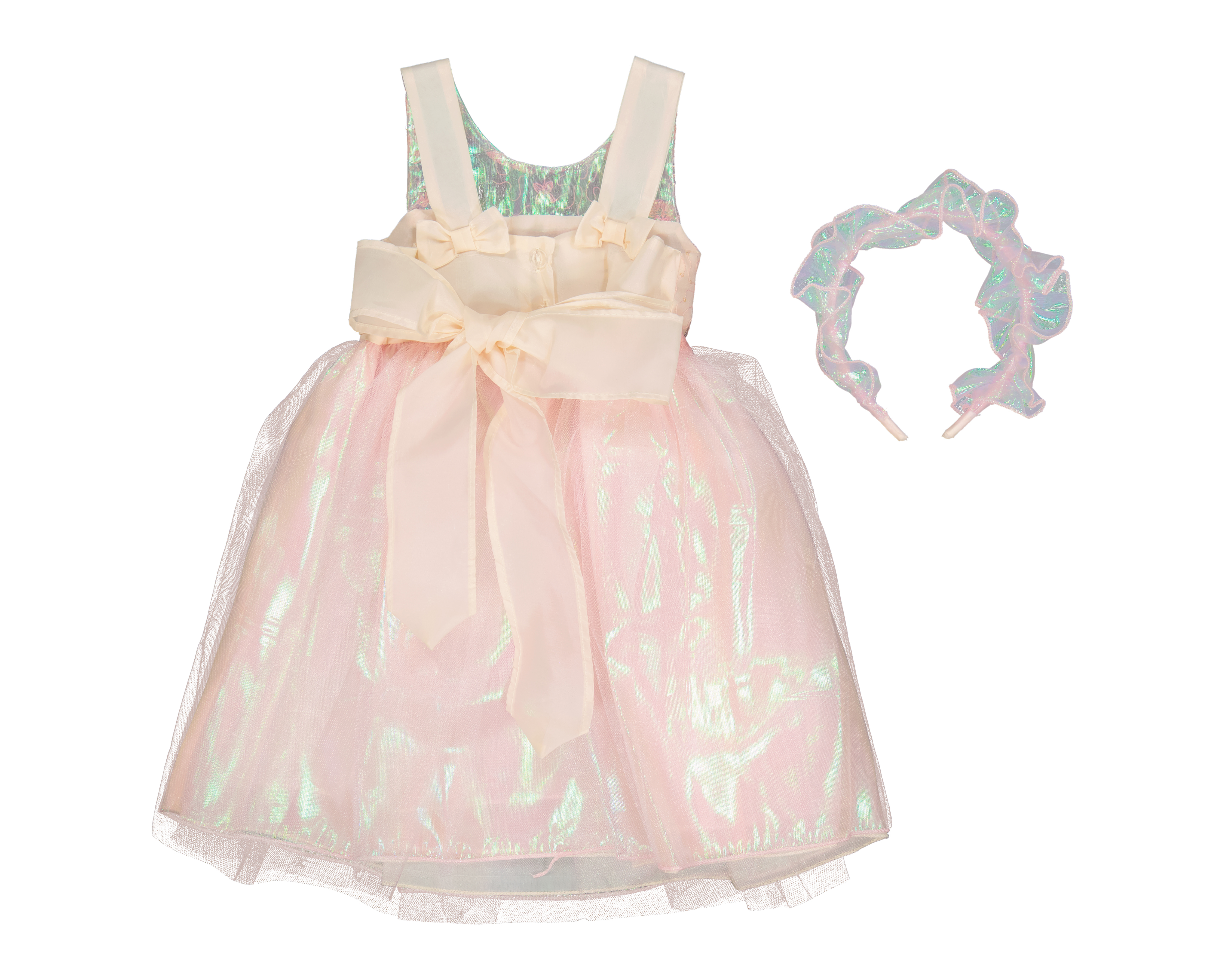 Foto 3 pulgar | Foto 2 | Vestido para Bebé Niña Baby Colors con Diadema