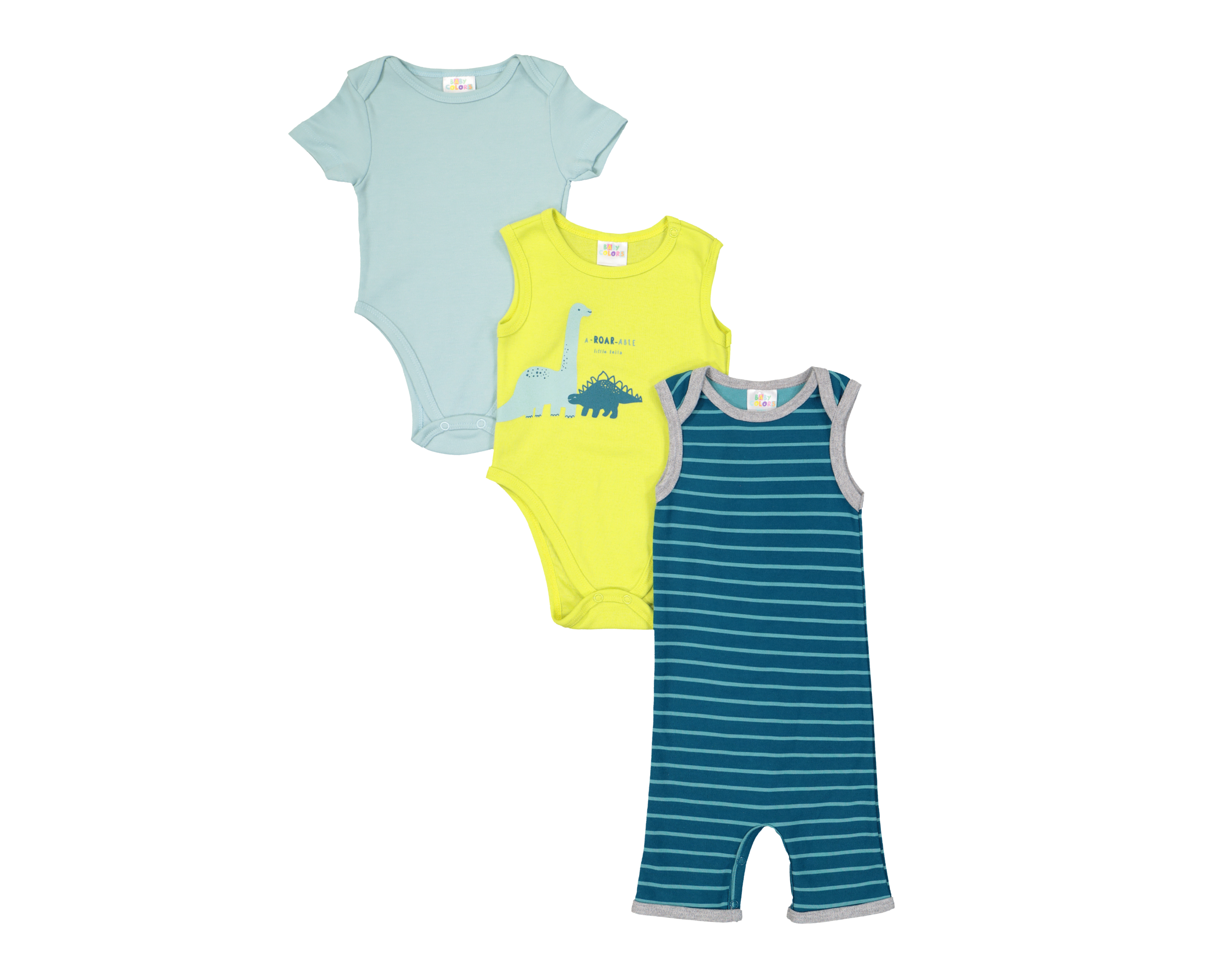 Foto 2 pulgar | Foto 1 | Pañalero para Bebé Niño Baby Colors 3 Piezas