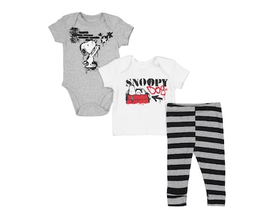 Foto 1 | Foto 1 | Conjunto Peanuts para Bebé Niño 3 Piezas