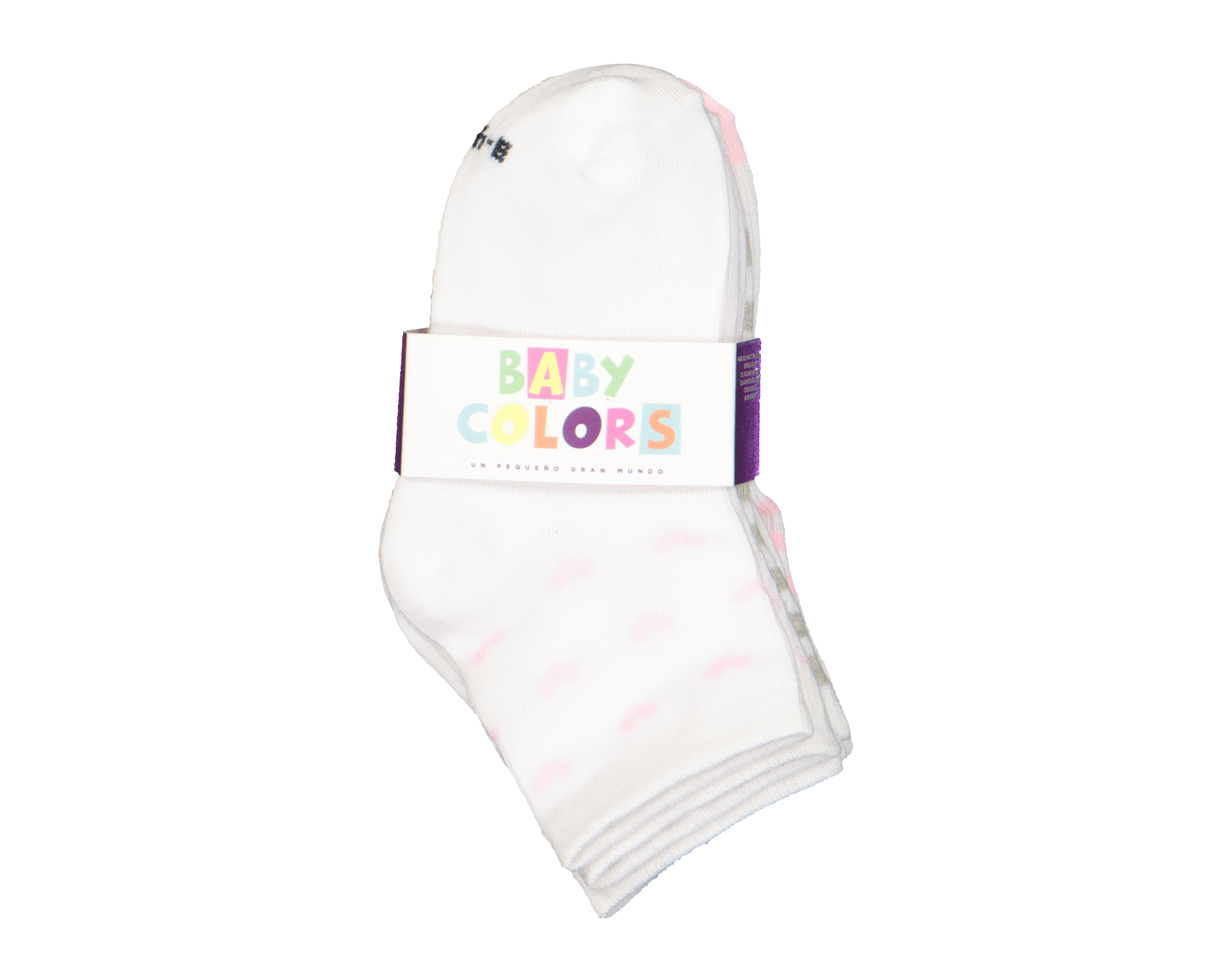 Foto 4 pulgar | Foto 3 | Calcetas Baby Colors para Bebé Niña 6 Pares