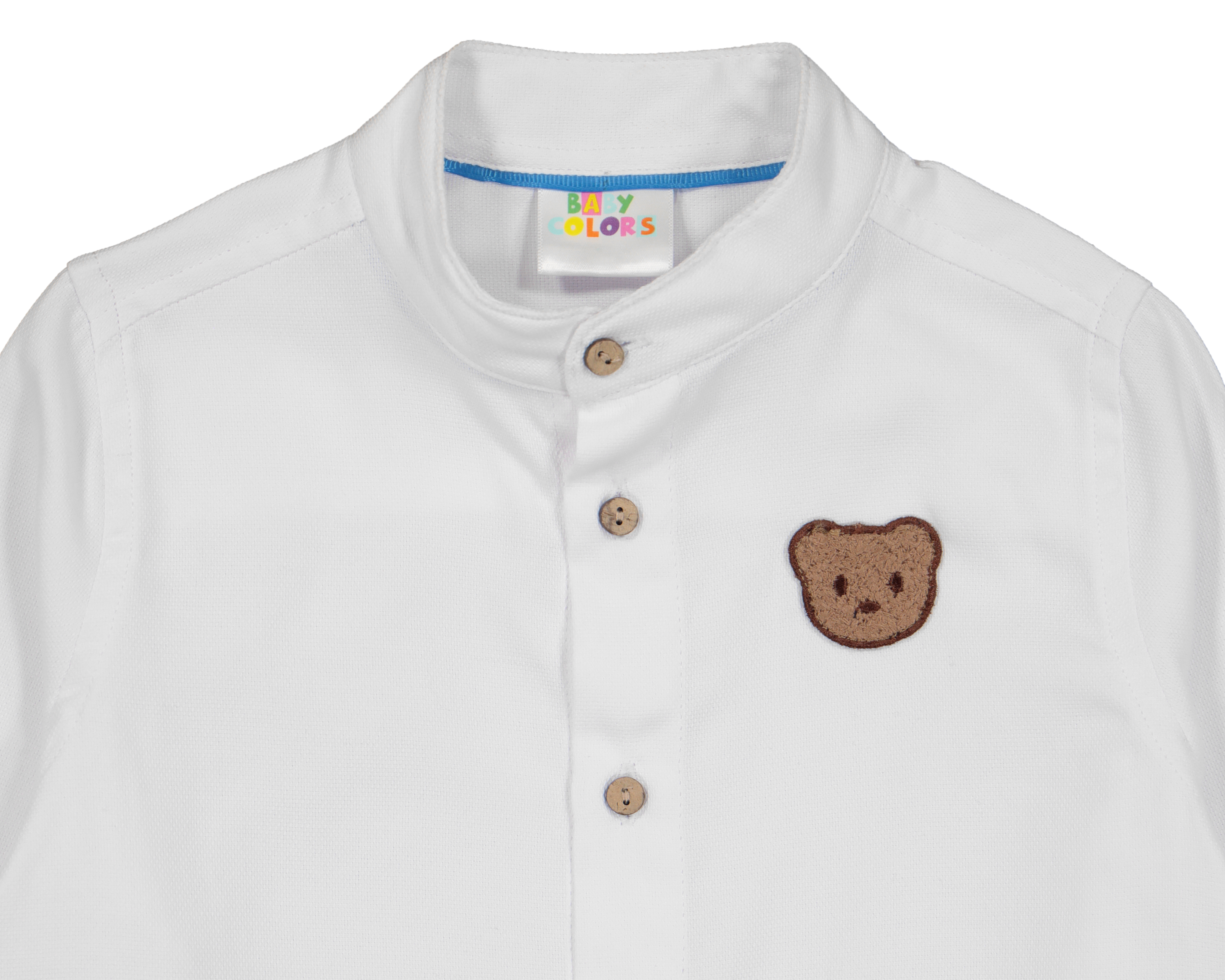 Foto 5 pulgar | Foto 3 | Camisa para Bebé Niño Baby Colors Blanca