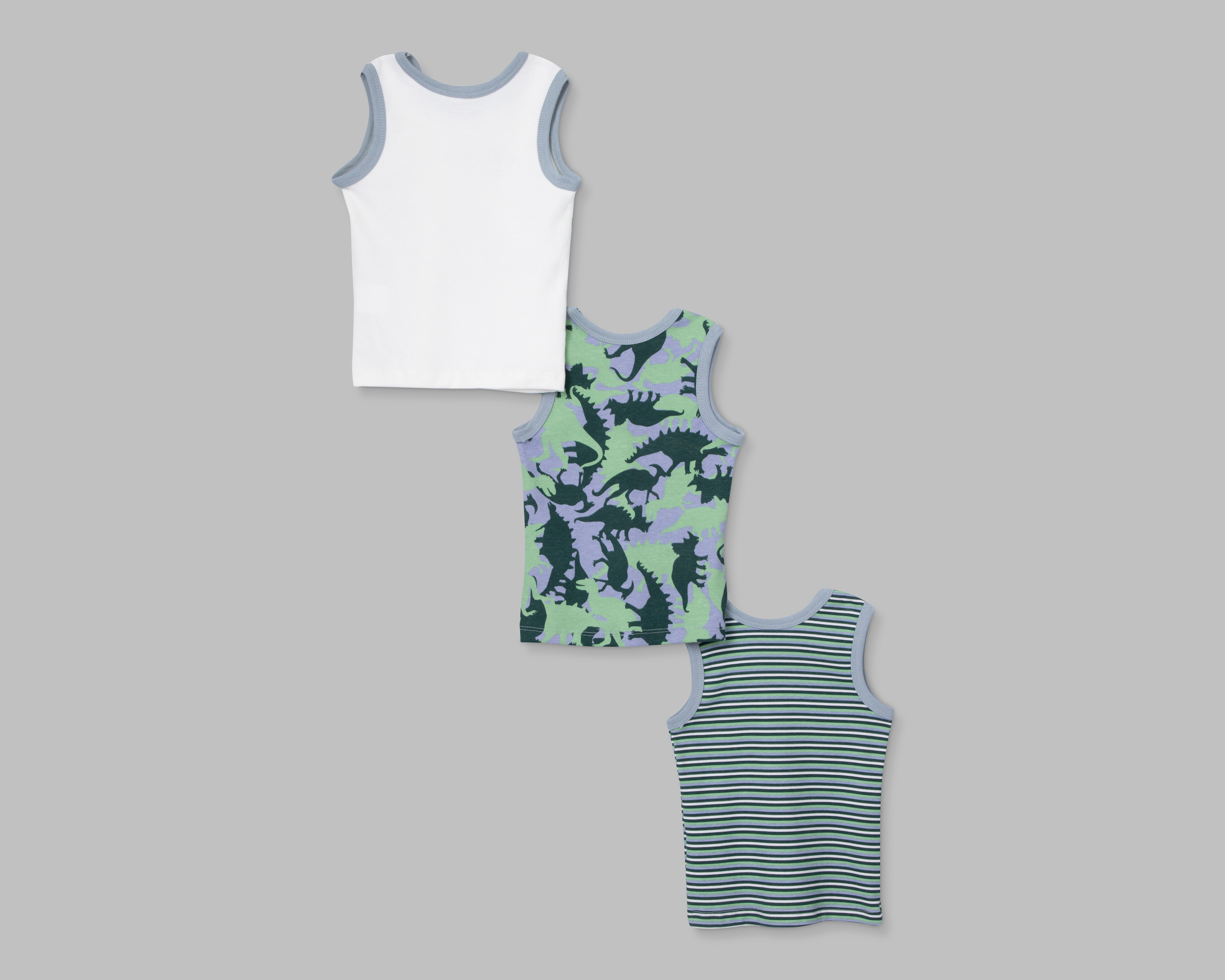 Foto 3 pulgar | Foto 2 | Camiseta Interior Baby Colors para Bebé Niño 3 Piezas