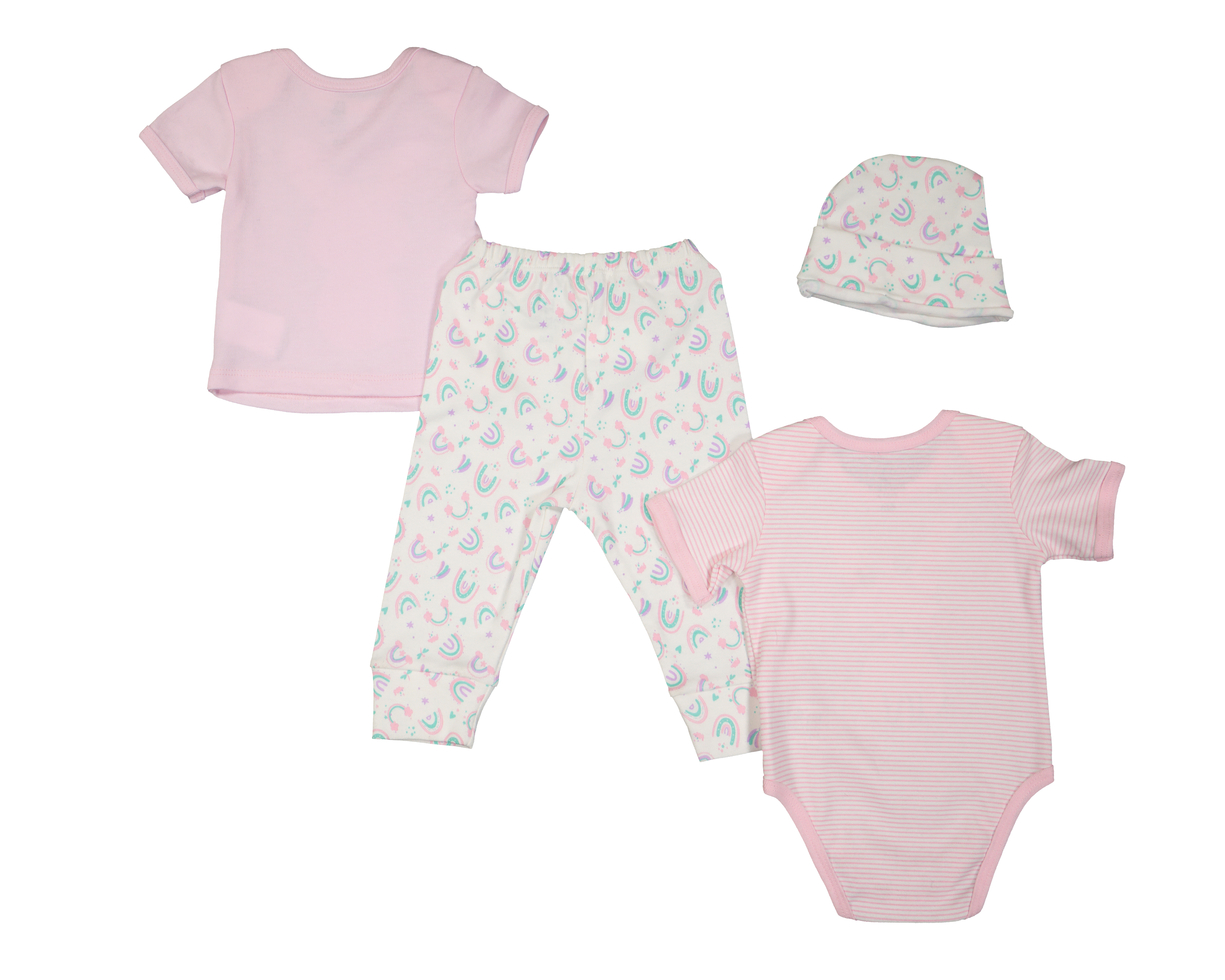 Foto 2 | Foto 2 | Conjunto para Bebé Niña Bam-Bu Estampado 4 Piezas