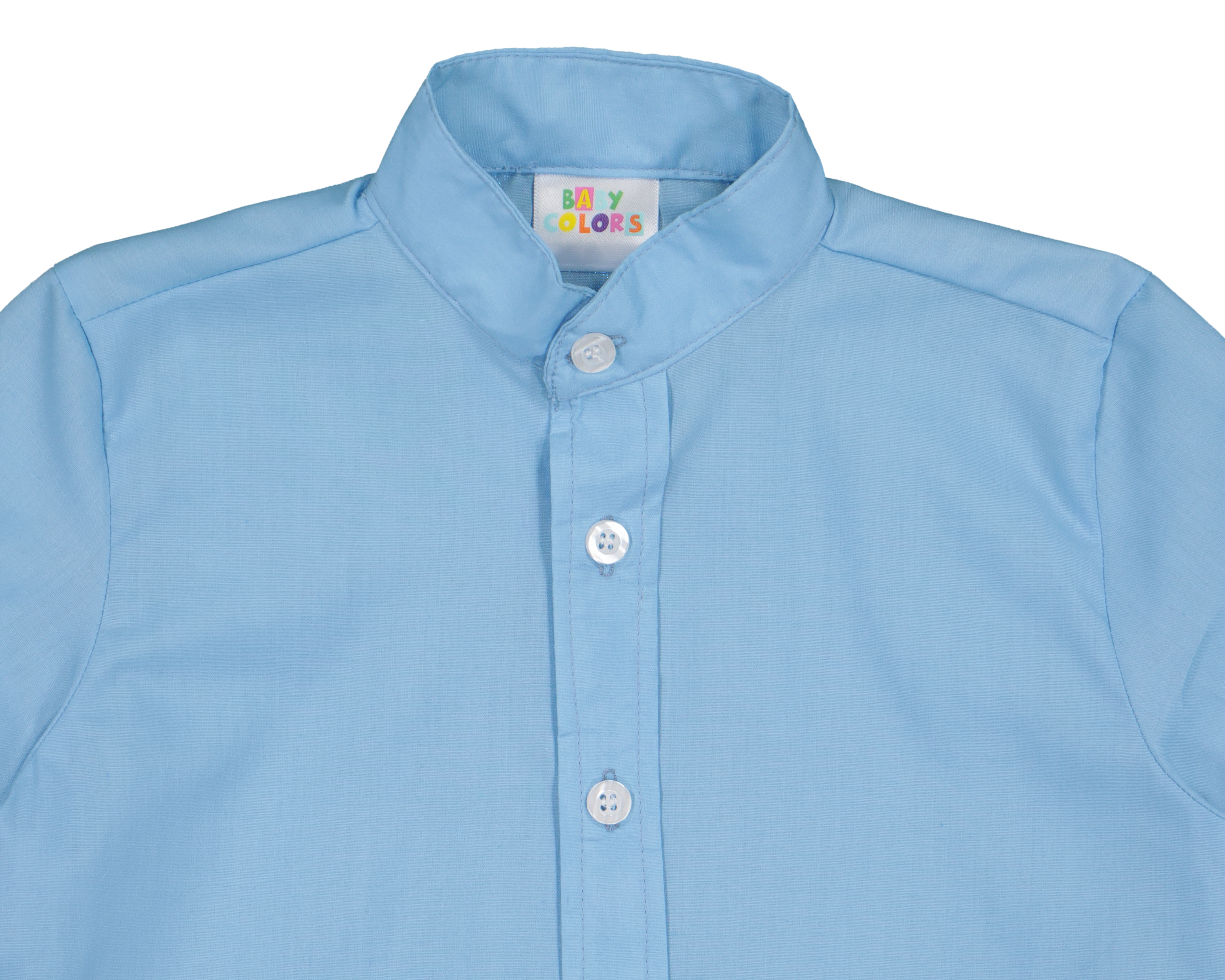 Foto 4 pulgar | Foto 3 | Camisa para Bebé Niño Baby Colors Azul con Botones