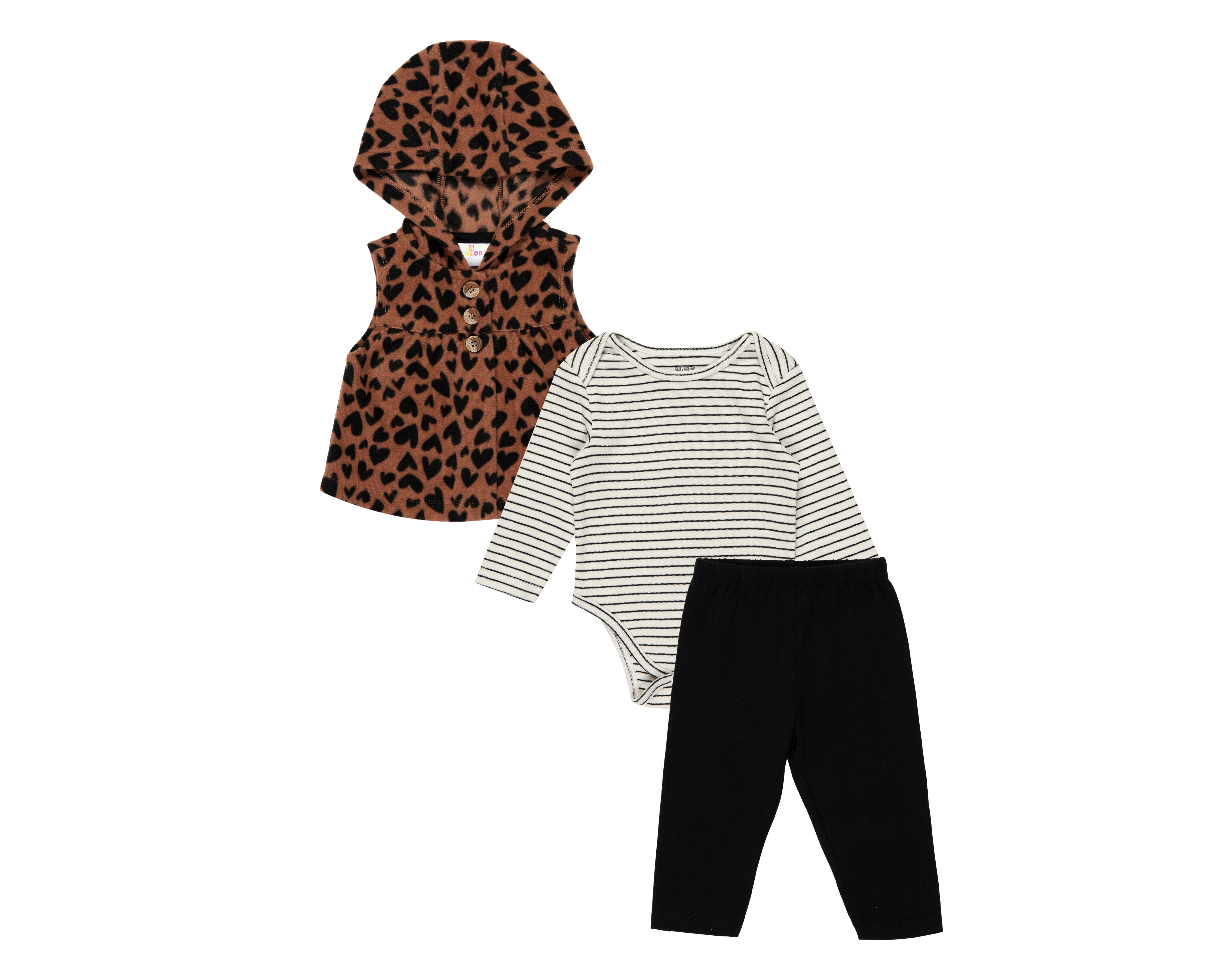 Foto 1 | Foto 1 | Conjunto para Bebé Niña Baby Colors 3 Piezas