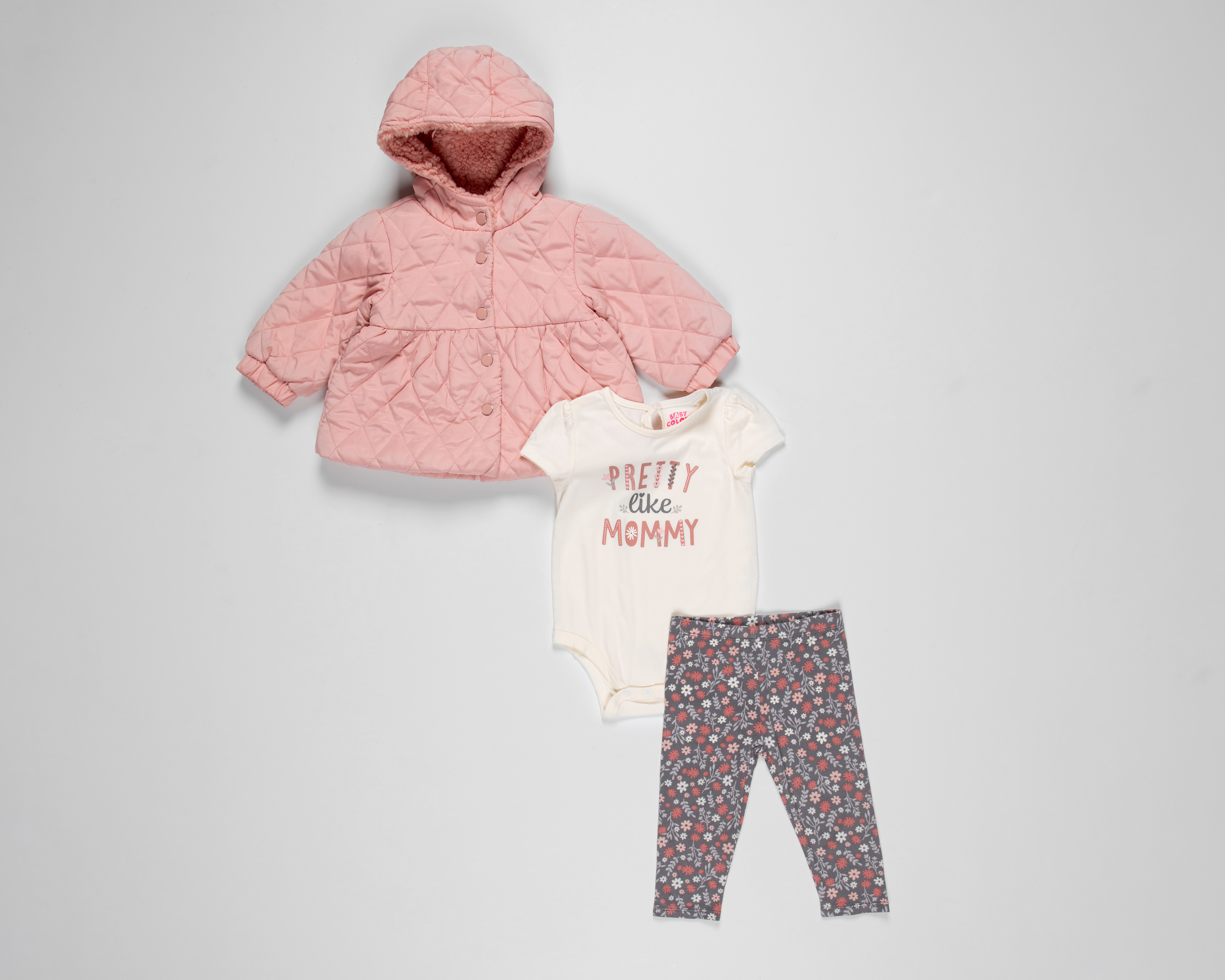 Foto 2 pulgar | Foto 1 | Conjunto para Bebé Niña Baby Colors 3 Piezas