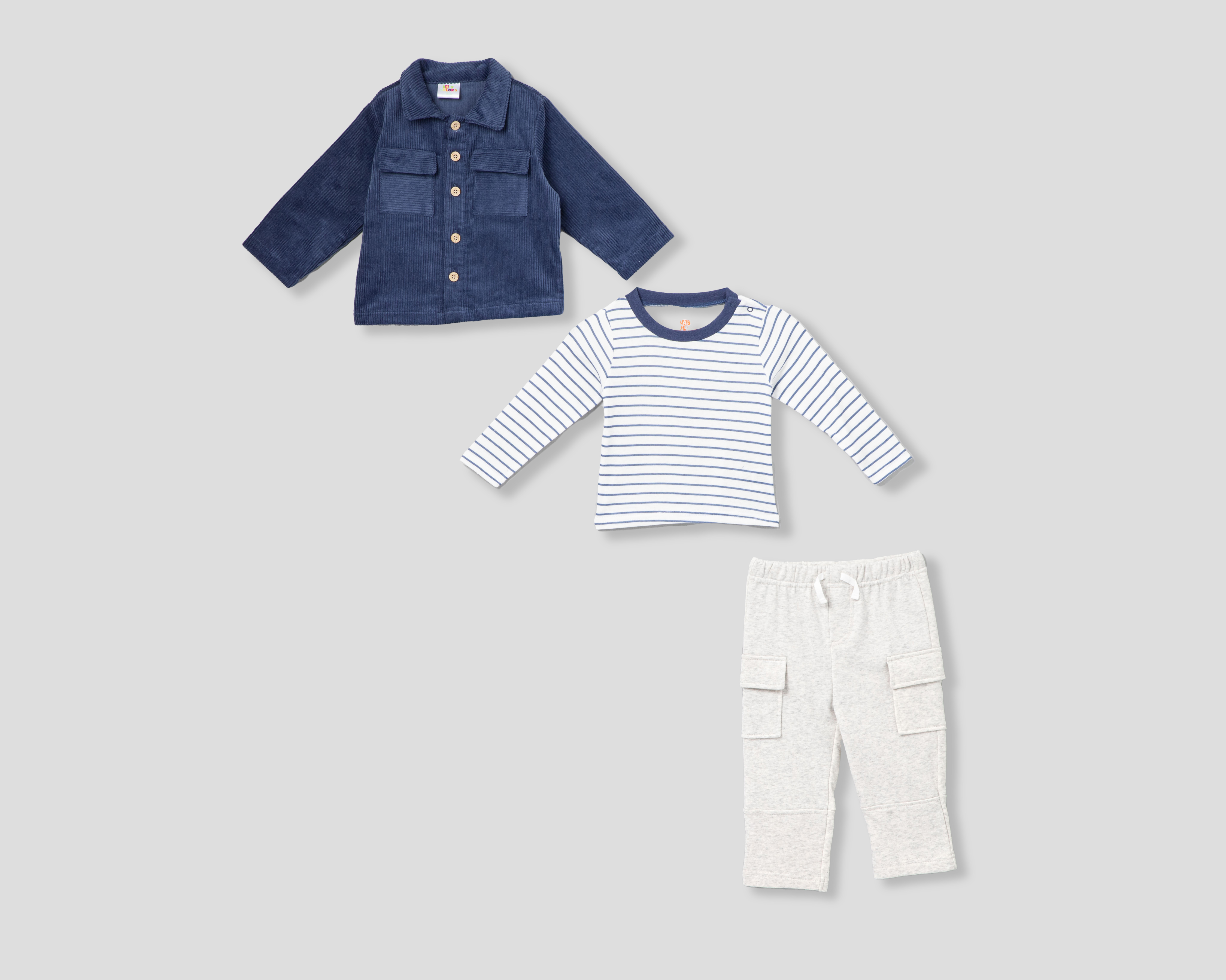 Foto 2 pulgar | Foto 1 | Conjunto para Bebé Baby Colors 3 Piezas