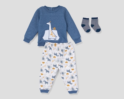 Foto 1 | Foto 1 | Conjunto para Bebé Niño Baby Colors con Calcetas