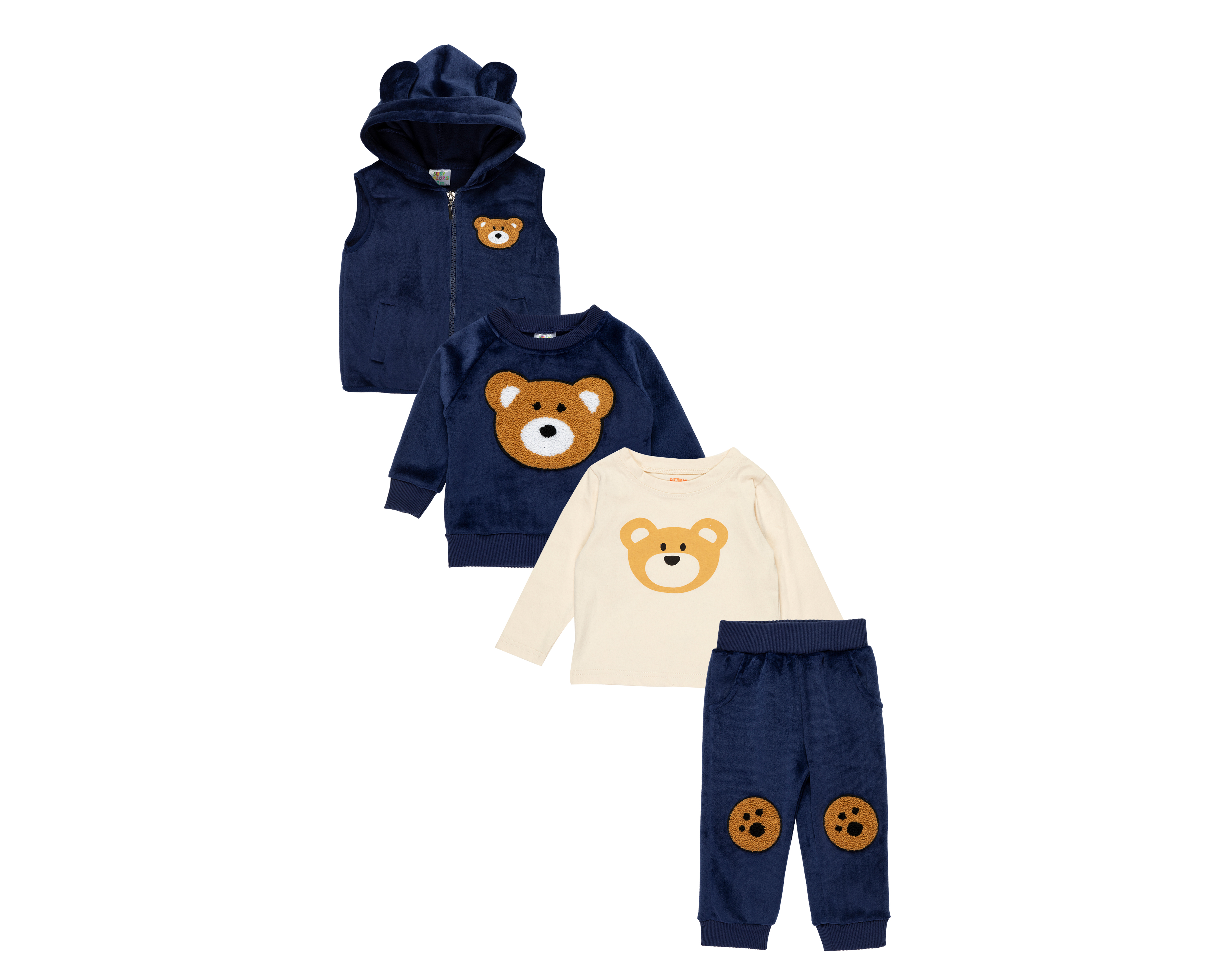 Foto 1 | Foto 1 | Conjunto para Bebé Niño Baby Colors 4 Piezas