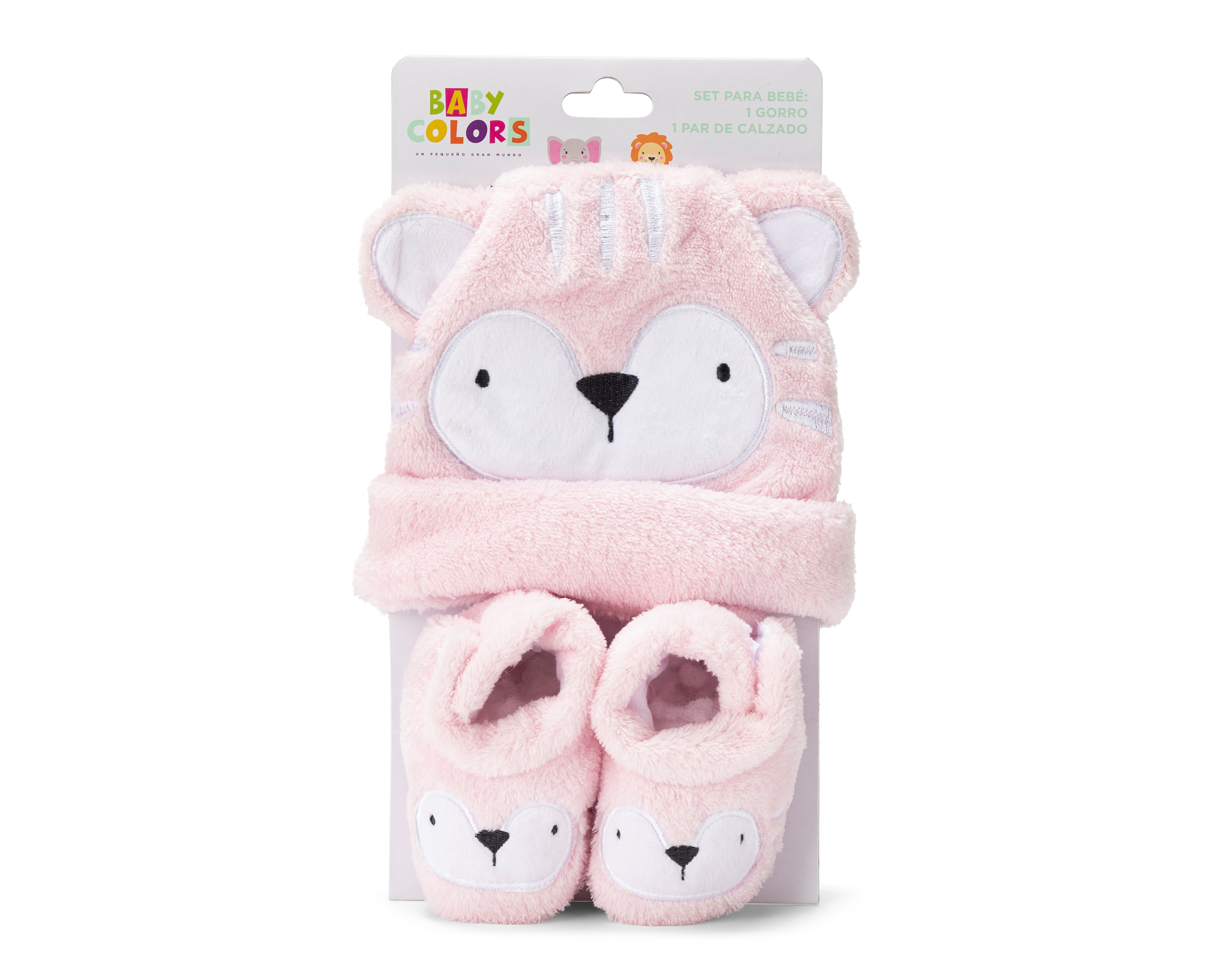 Foto 2 pulgar | Foto 1 | Gorro y Zapatos para Bebé Baby Colors 2 Piezas