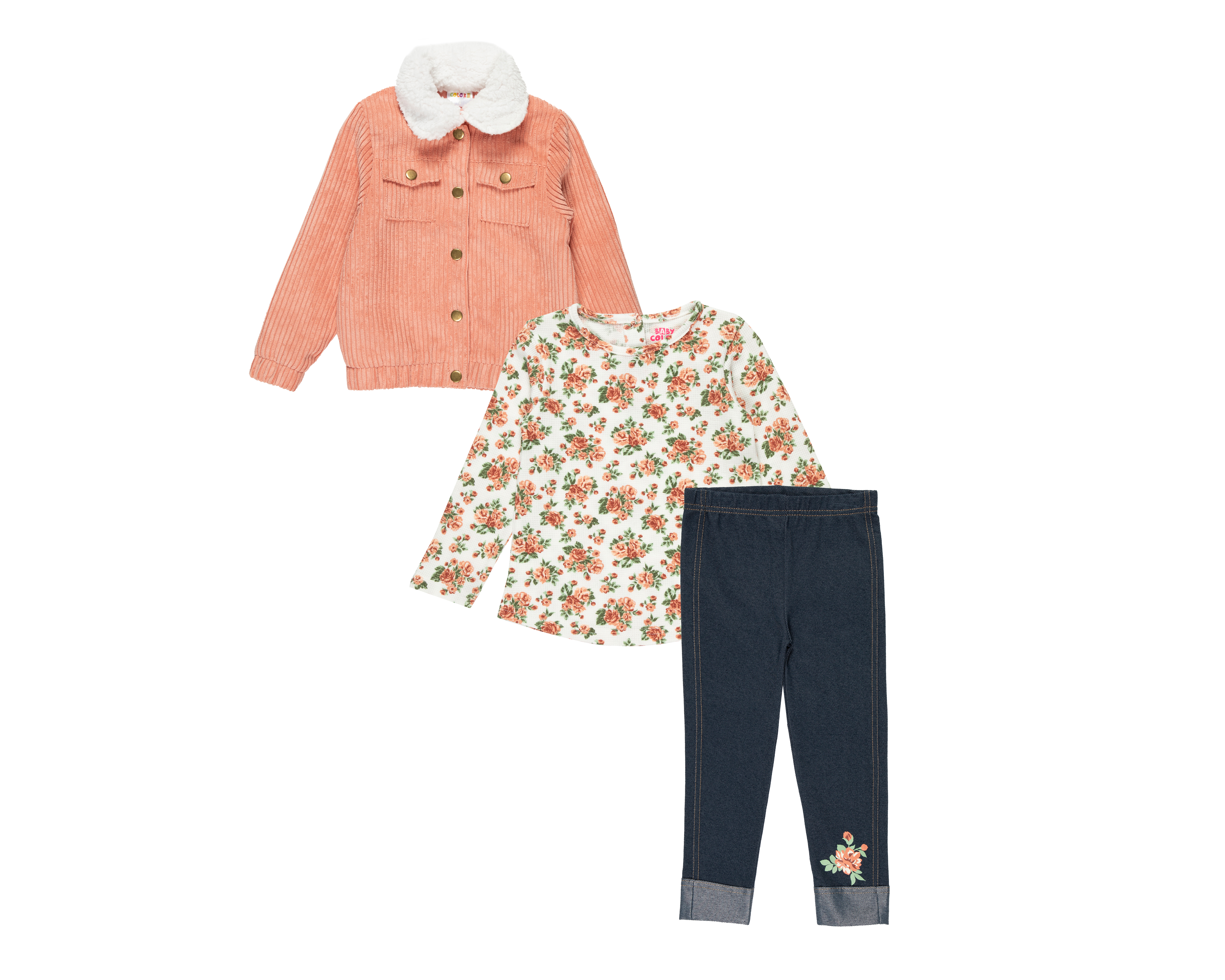 Conjunto Baby Colors para Niña 3 Piezas