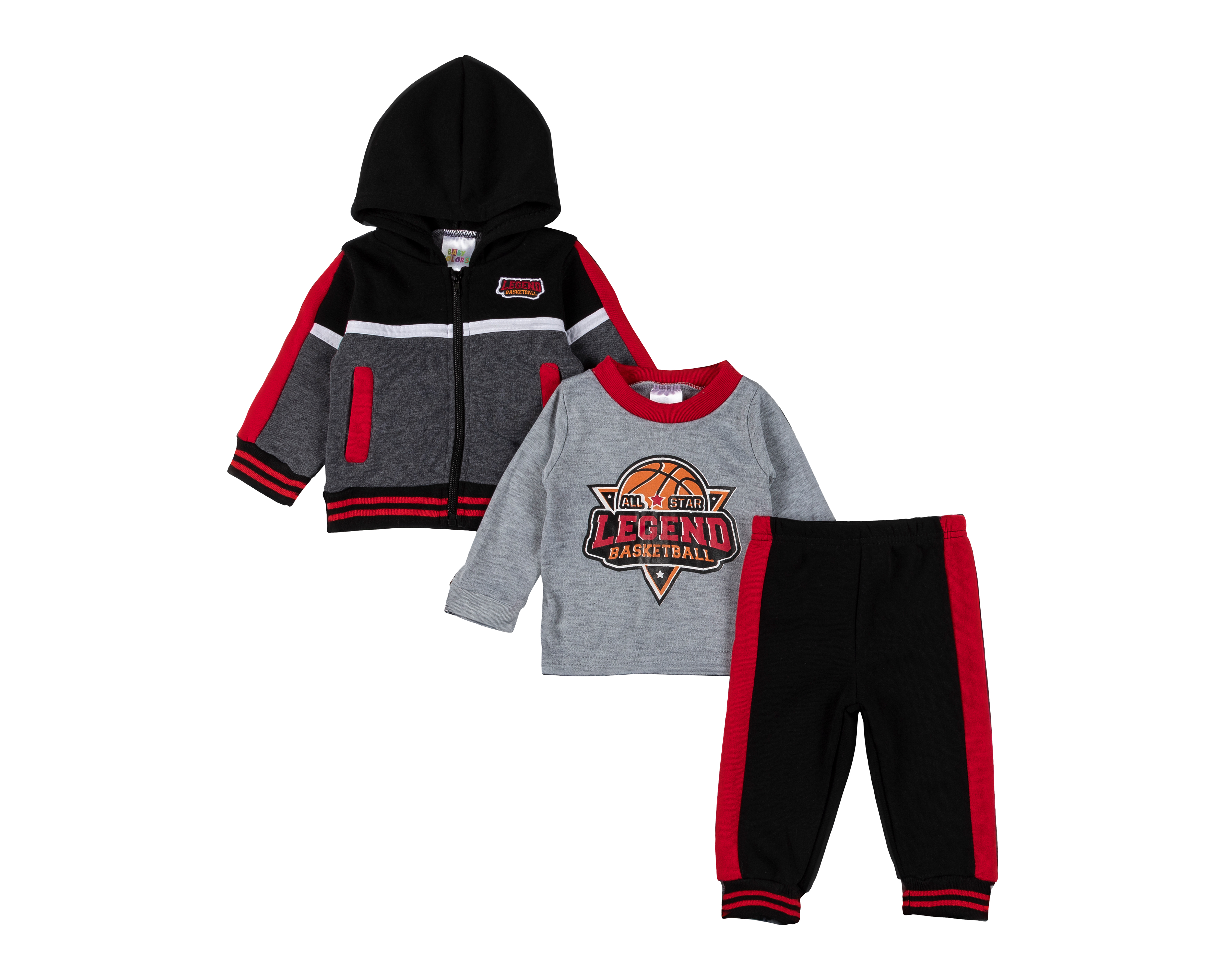 Foto 2 pulgar | Foto 1 | Conjunto para Bebé Niño Baby Colors 3 Piezas