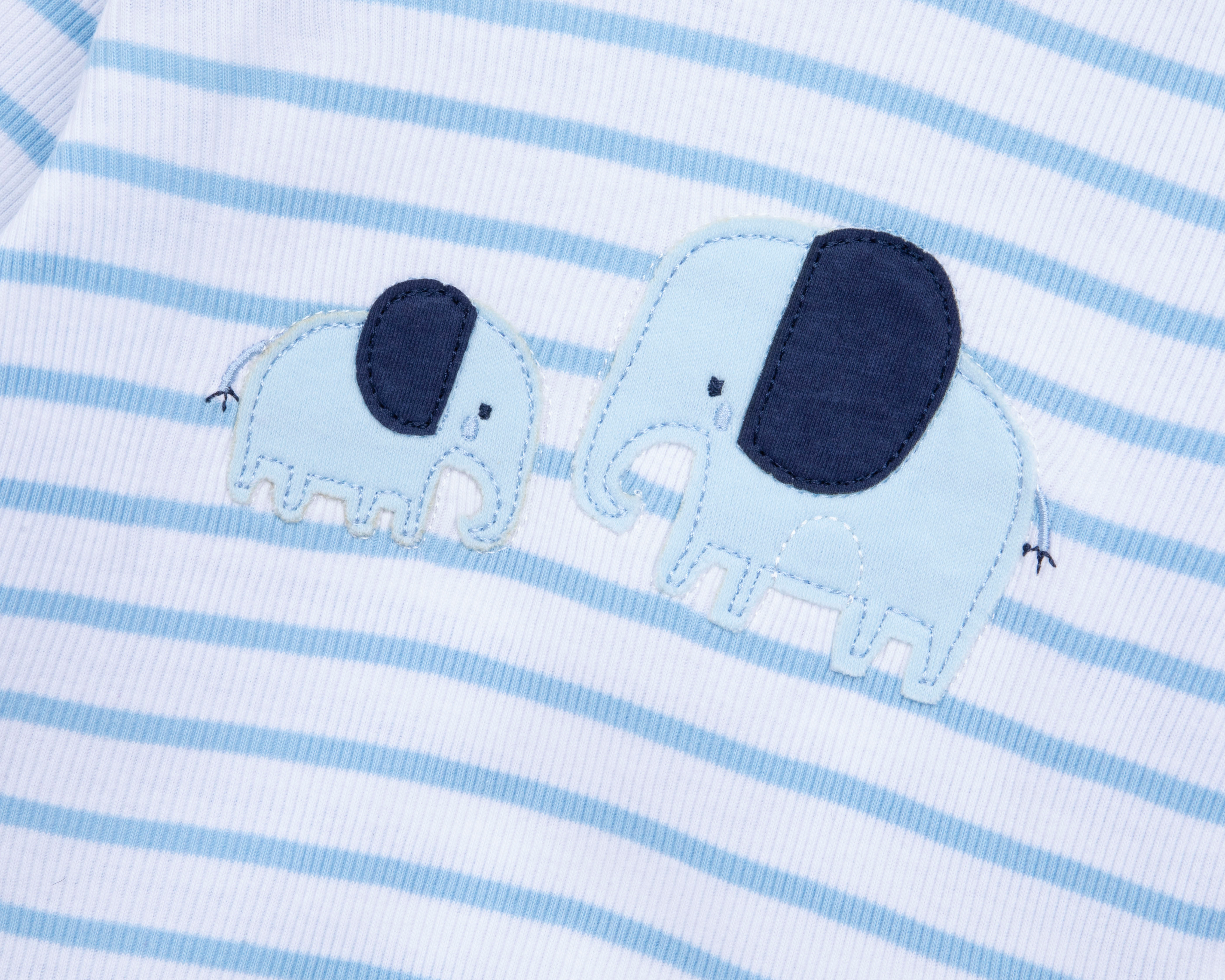 Foto 5 pulgar | Foto 4 | Playera para Bebé Baby Colors de Algodón Print Elefantes 3 Piezas