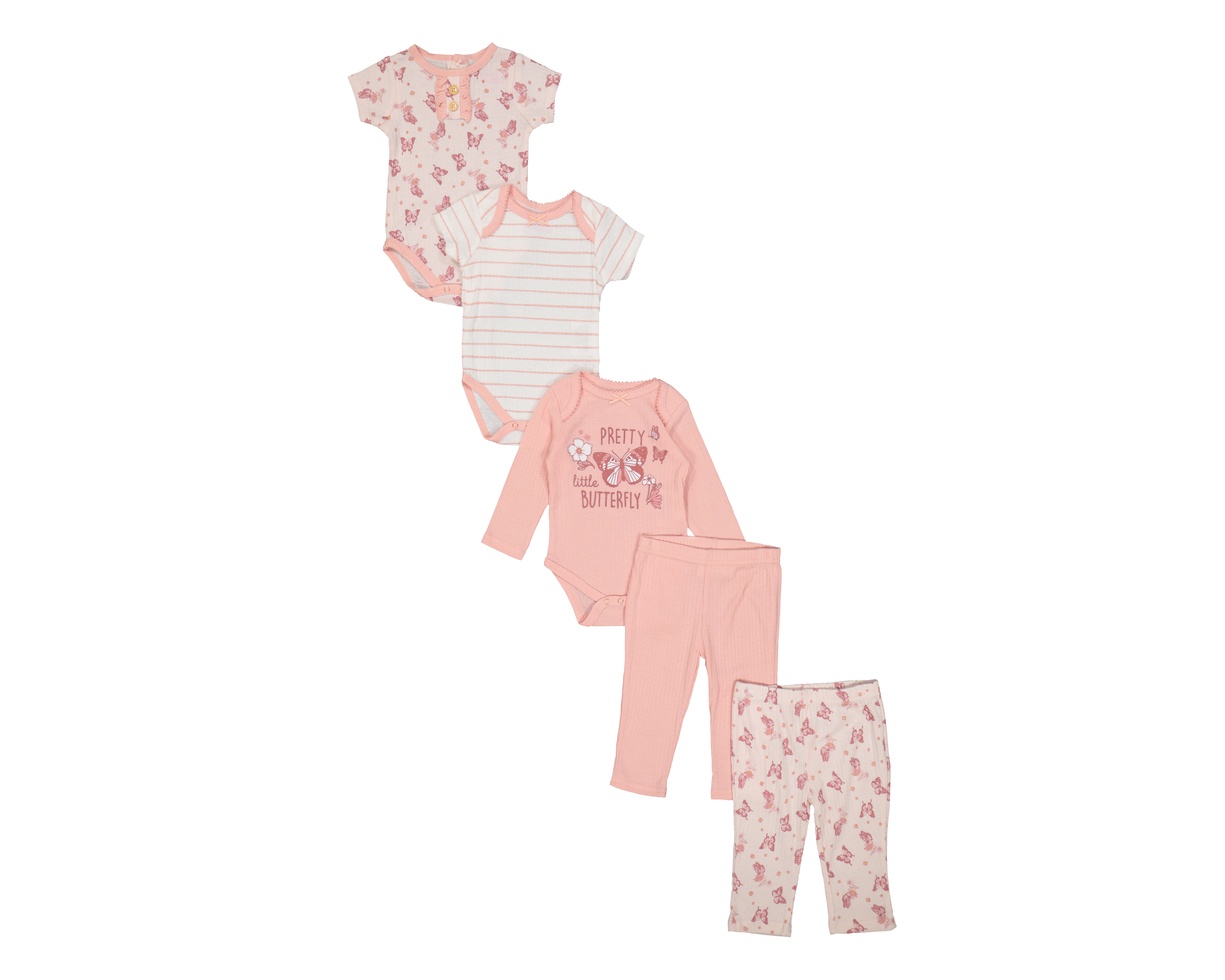 Foto 2 pulgar | Foto 1 | Pañaleros para Bebé Niña Baby Colors 5 Piezas