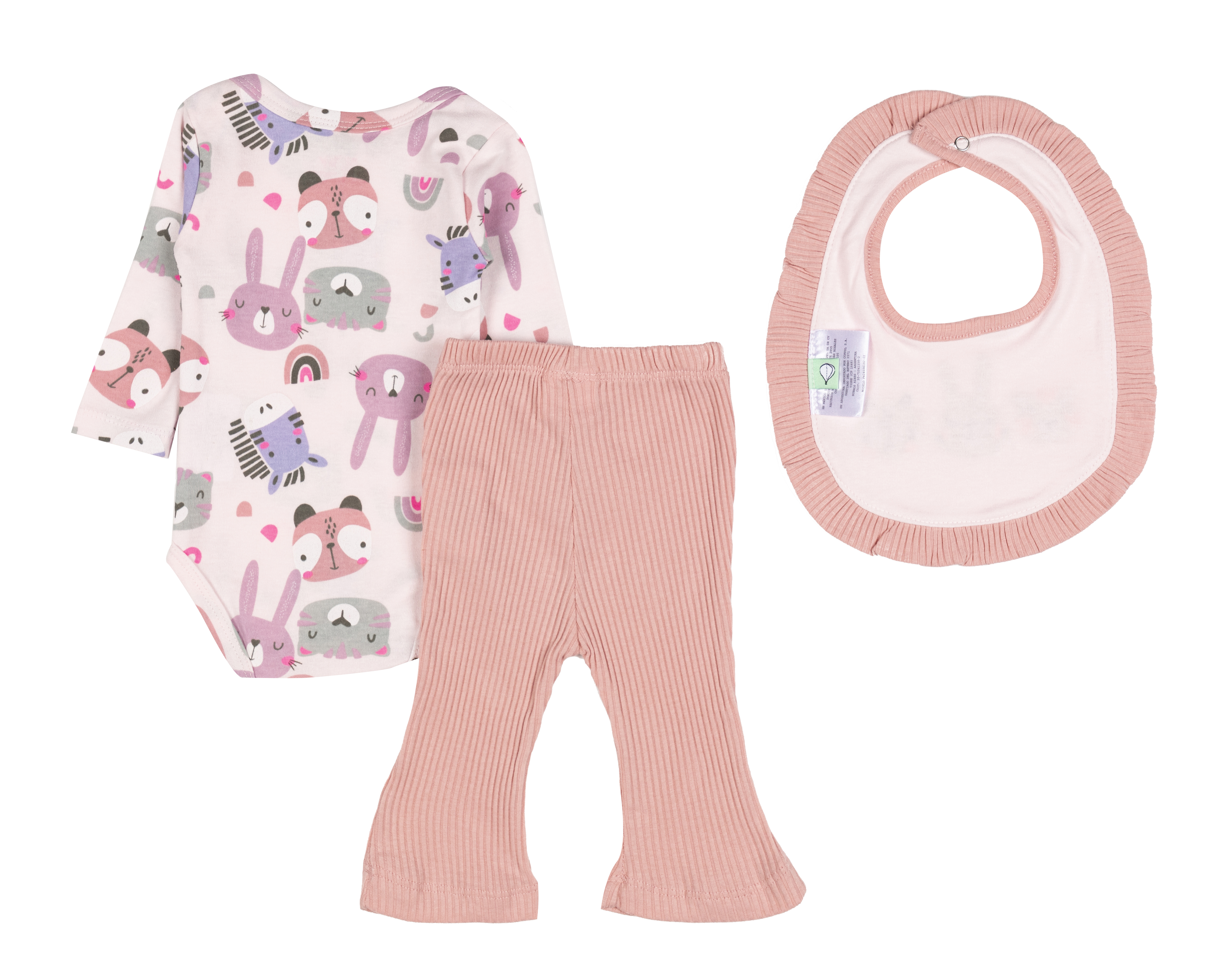 Foto 3 pulgar | Foto 2 | Conjunto para Bebé Niña Baby Colors 3 Piezas