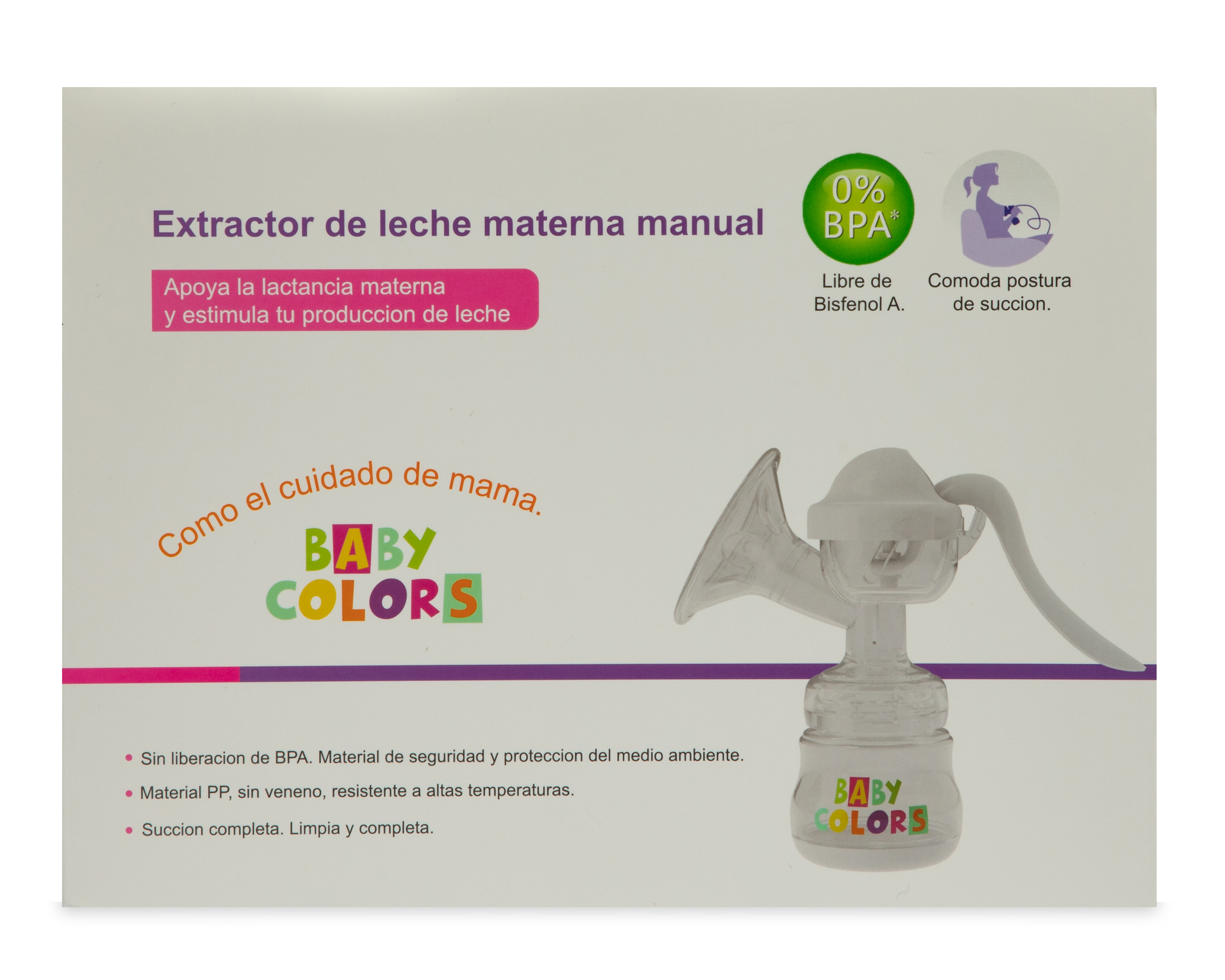Foto 5 | Foto 5 | Extractor de Leche Manual Baby Colors con Biberón
