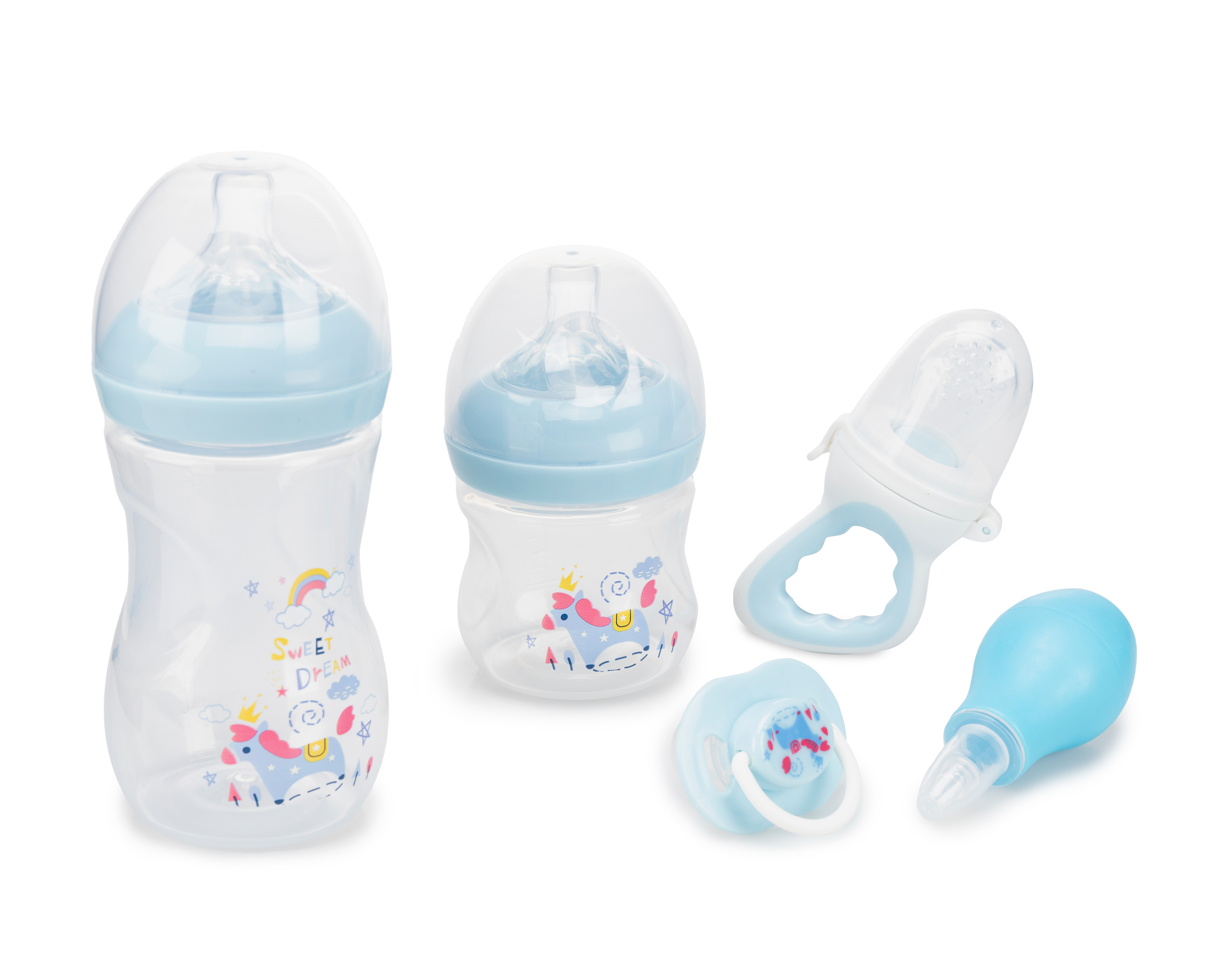 Foto 1 | Foto 1 | Biberón Baby Colors Azul 5 Piezas