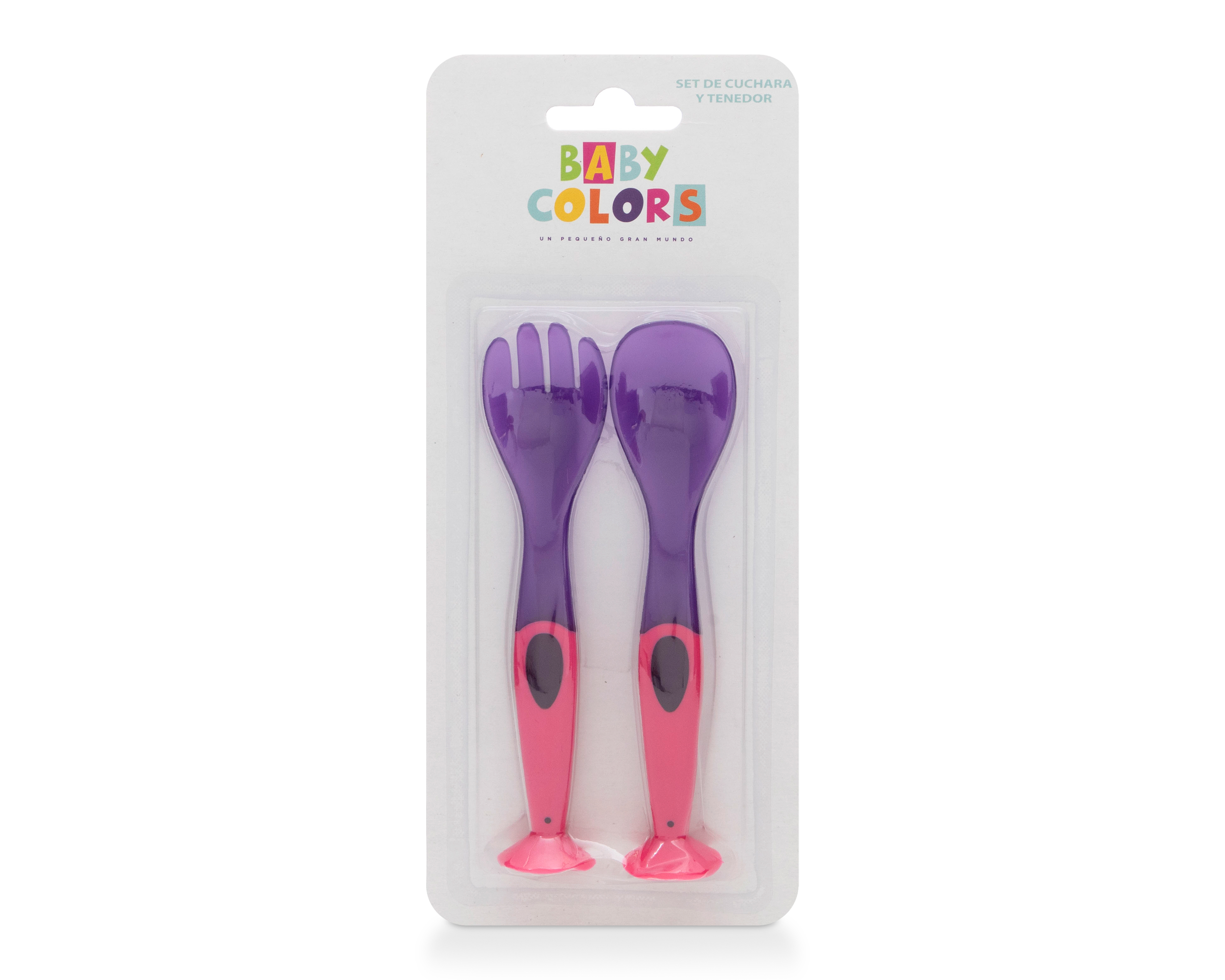 Foto 1 | Foto 1 | Cubiertos Baby Colors con Ventosas 2 Piezas