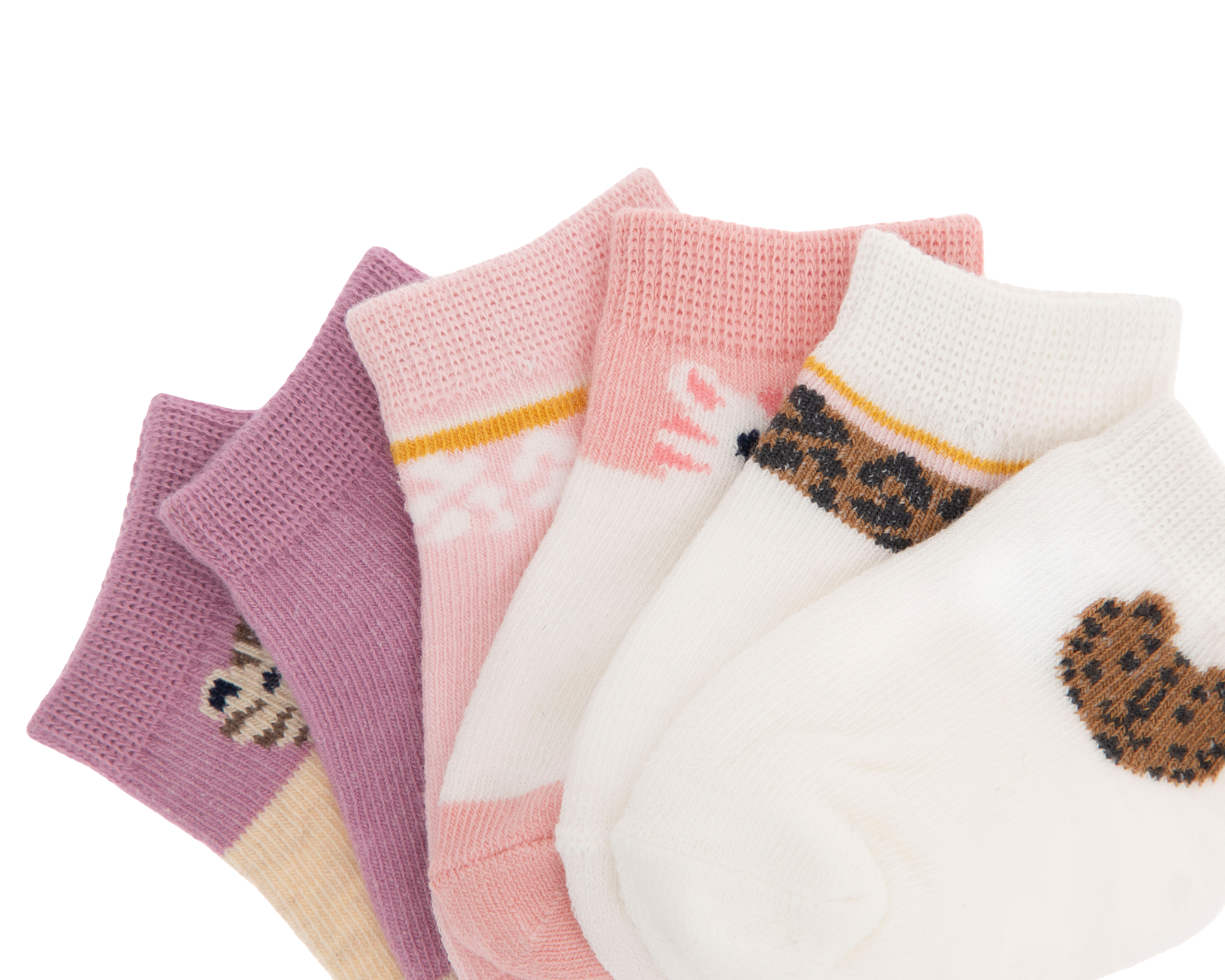 Foto 2 | Foto 2 | Calcetas para Bebé Niña Baby Colors 6 Pares