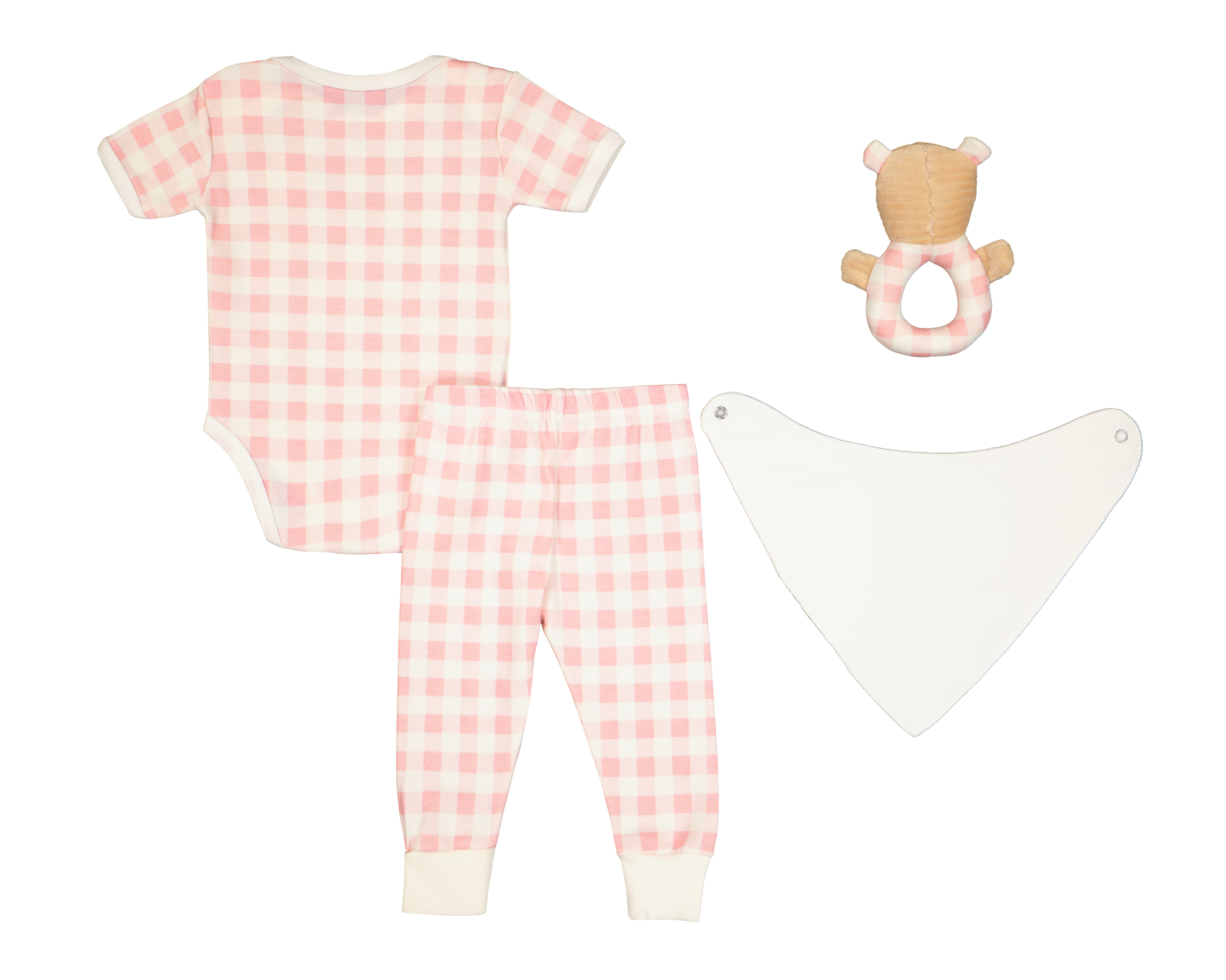 Foto 3 pulgar | Foto 2 | Conjunto para Bebé Niña Baby Colors de Algodón 4 Piezas