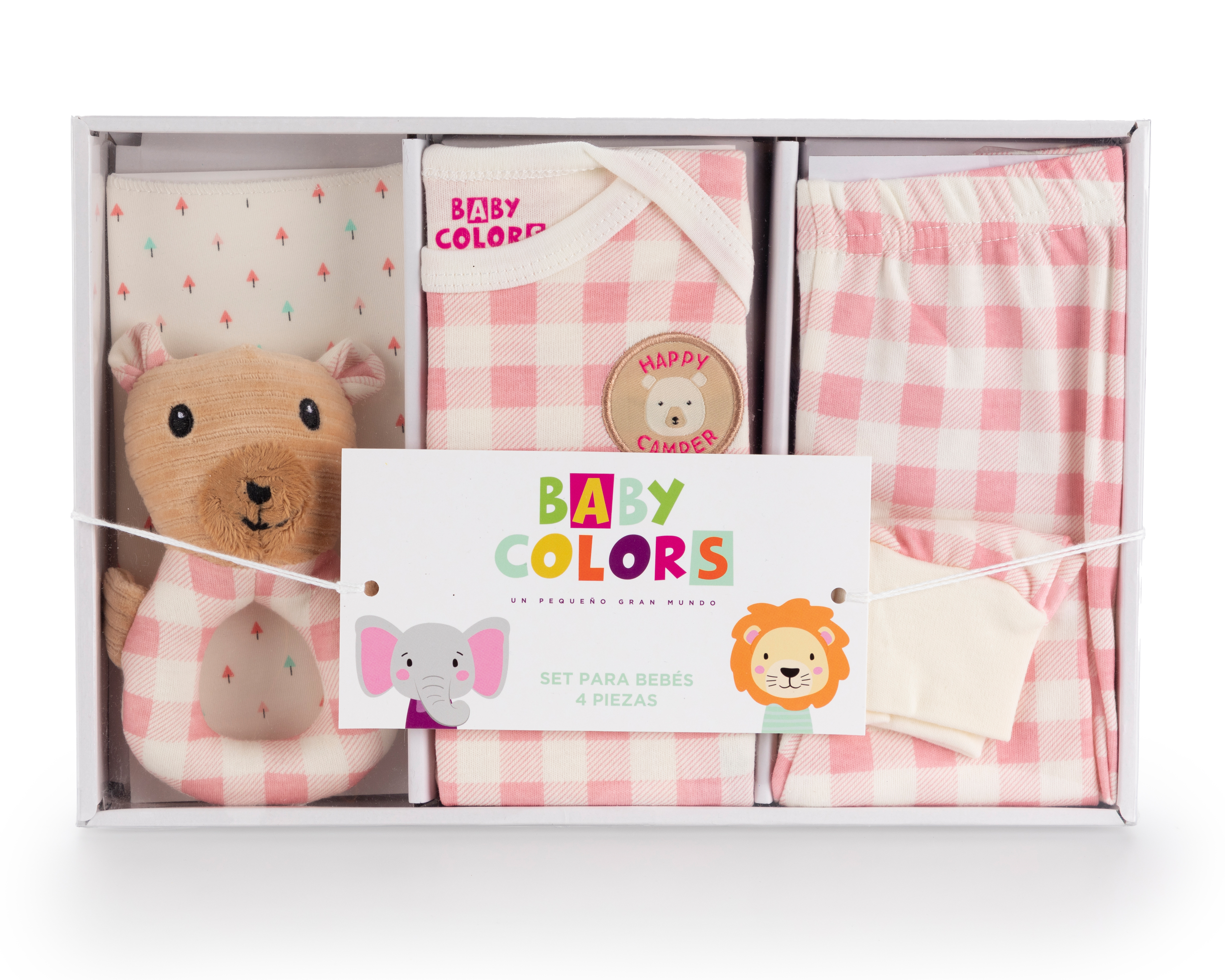 Foto 8 pulgar | Foto 7 | Conjunto para Bebé Niña Baby Colors de Algodón 4 Piezas