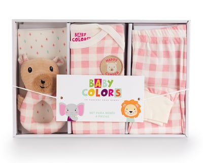 Foto 7 | Foto 7 | Conjunto para Bebé Niña Baby Colors de Algodón 4 Piezas
