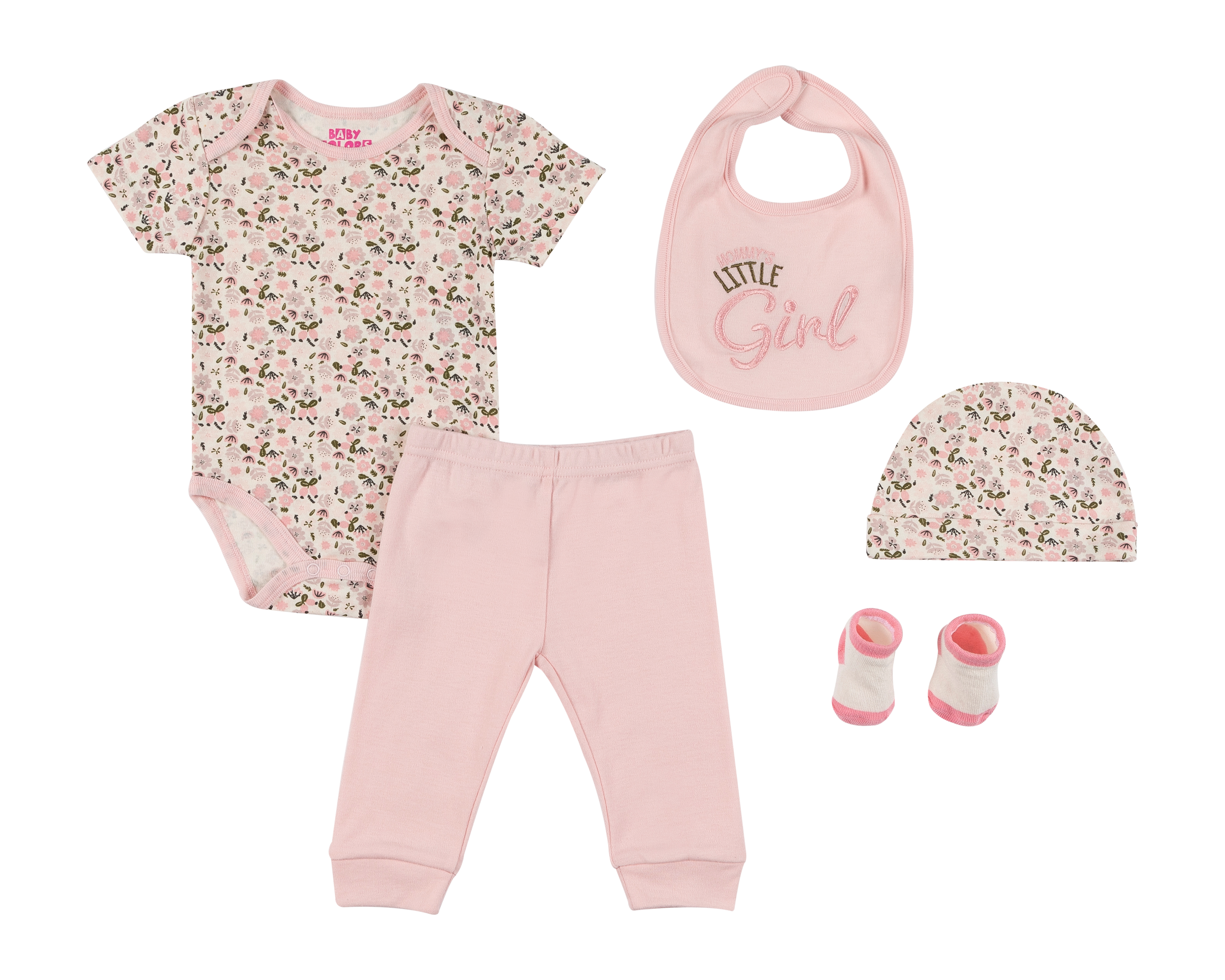 Foto 2 pulgar | Foto 1 | Conjunto para Bebé Niña Baby Colors 5 Piezas