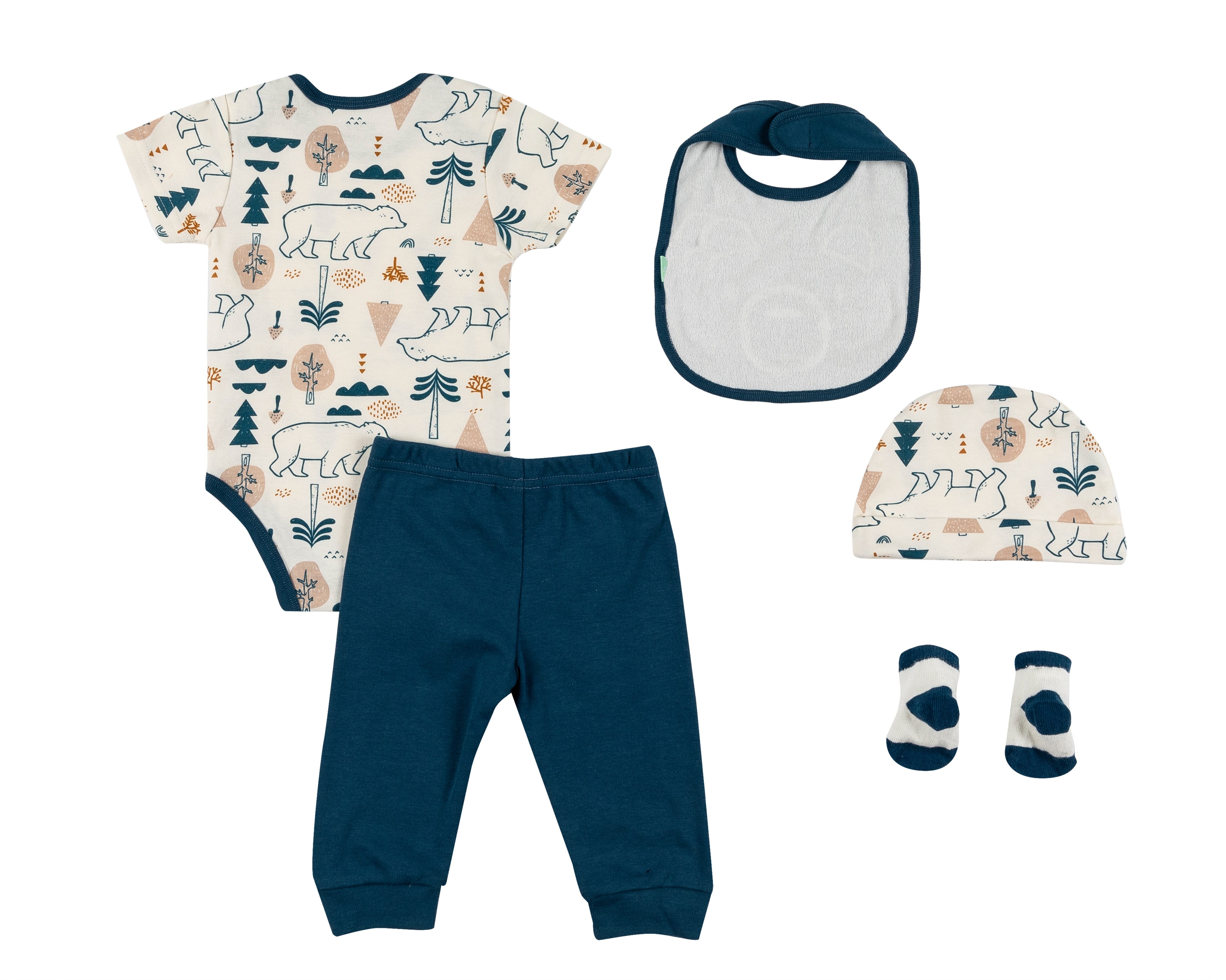 Foto 2 | Foto 2 | Conjunto para Bebé Niño Baby Colors 5 Piezas